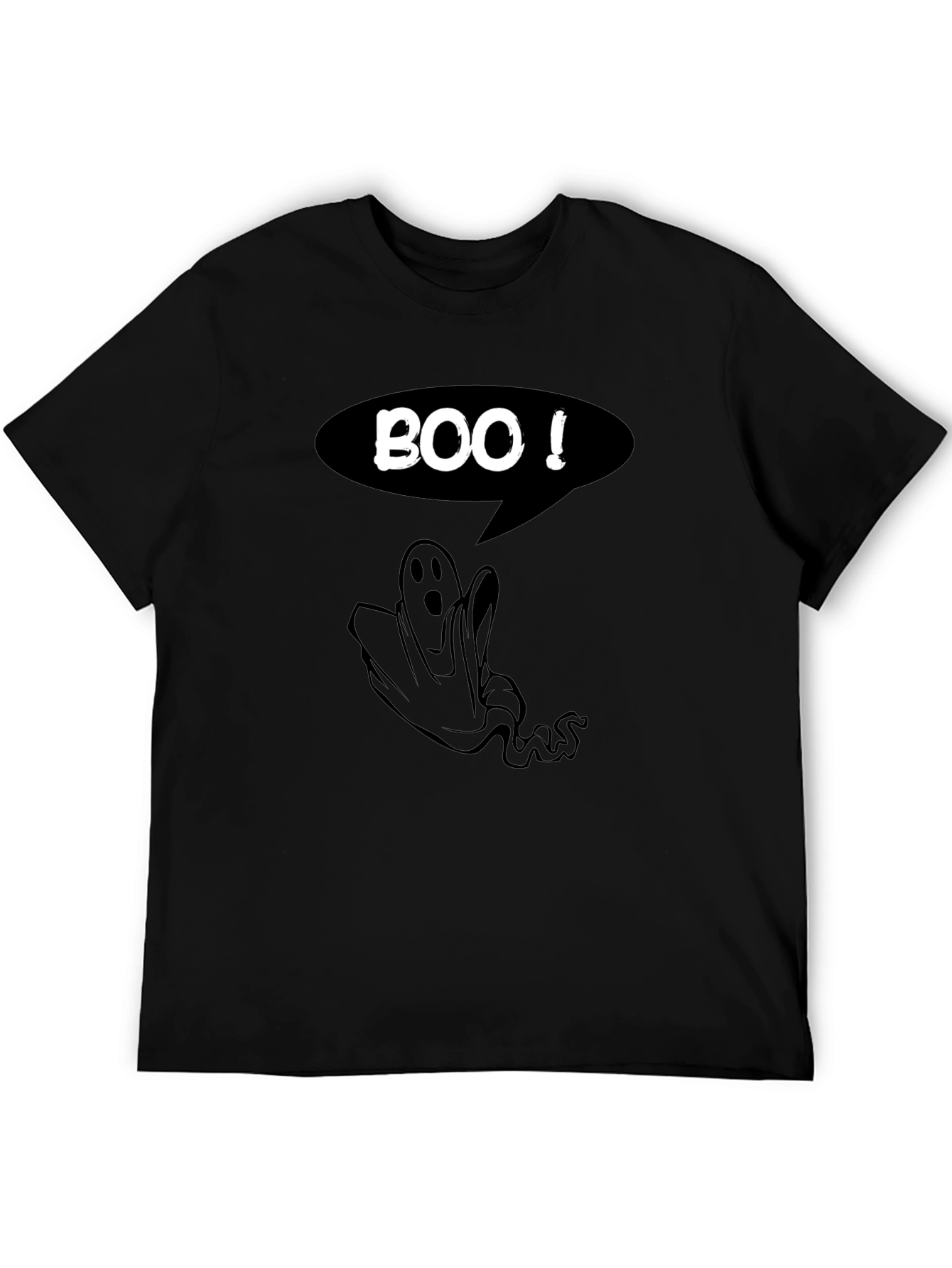 Boo! Ghost Graphic Black T-Shirt