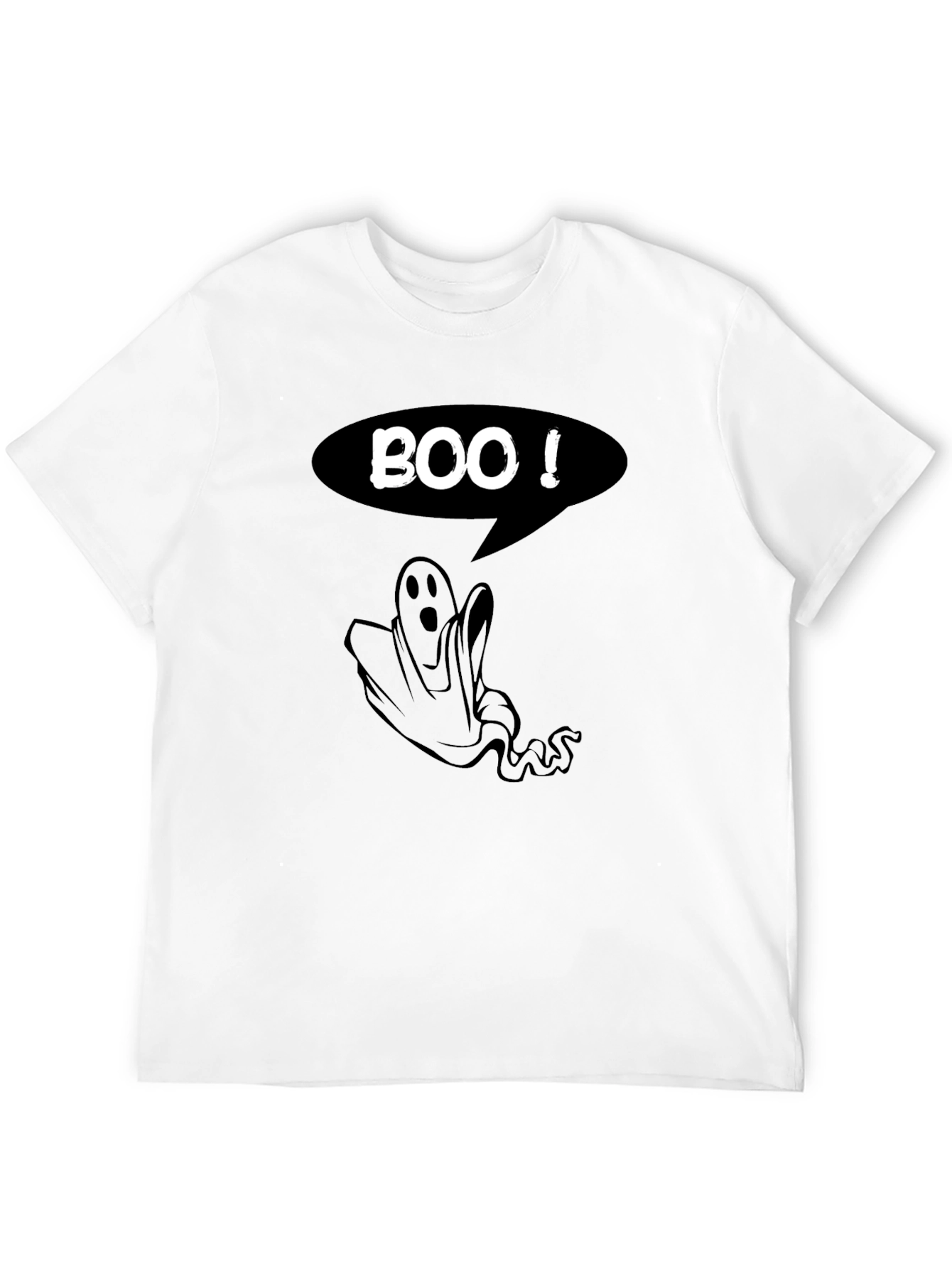 Boo! Ghost Graphic Black T-Shirt
