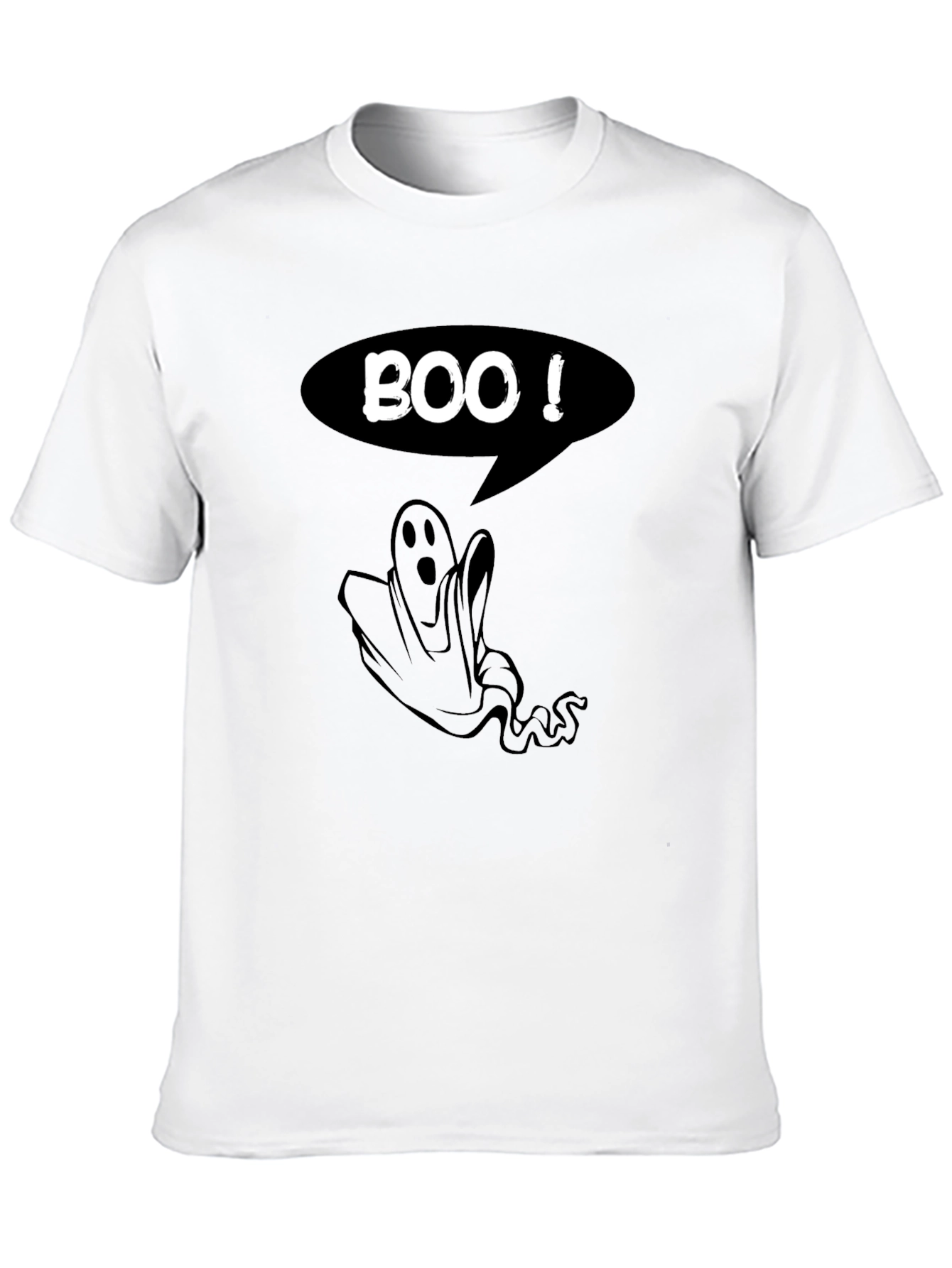 Boo! Ghost Graphic Black T-Shirt