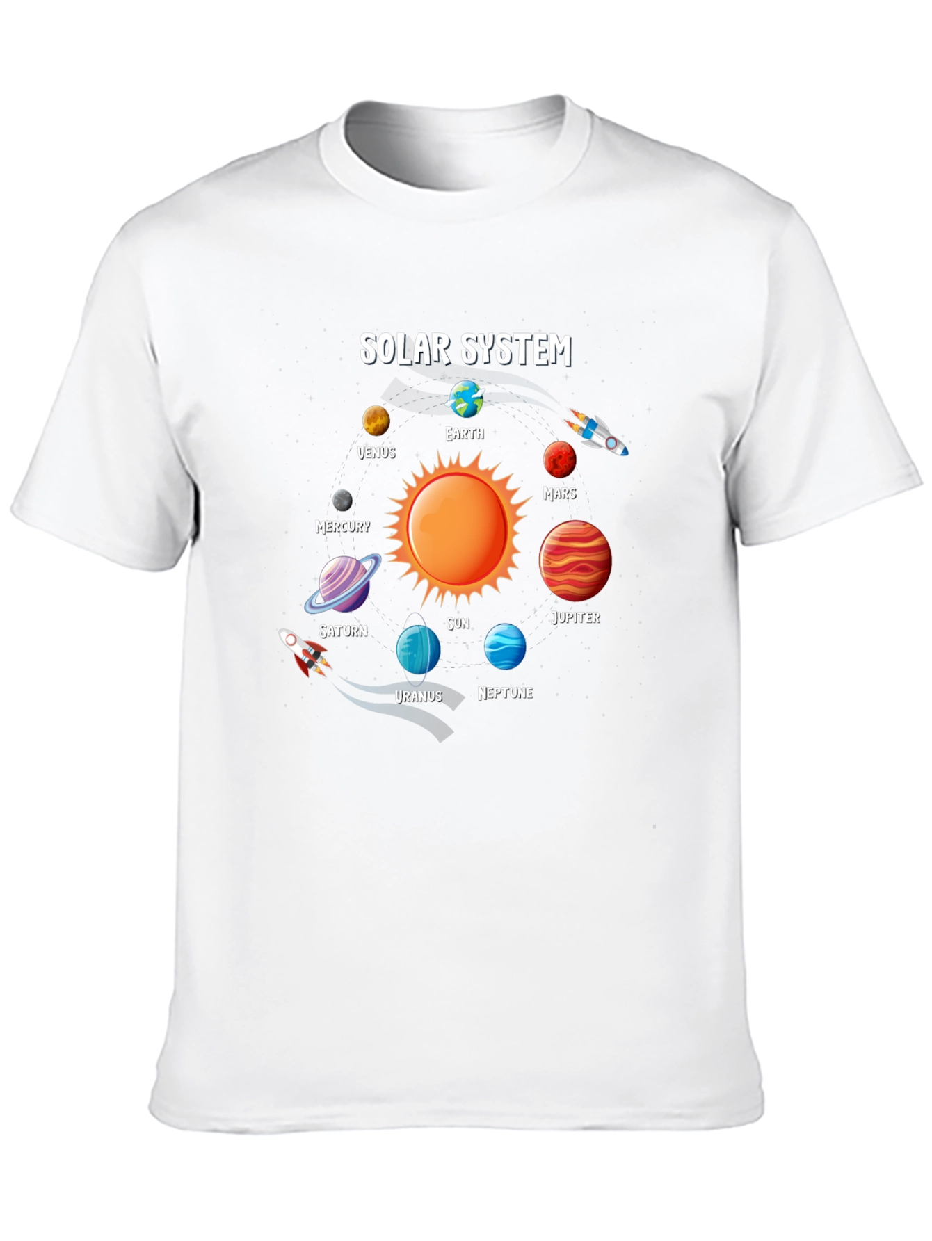 Solar System Planets Graphic T-Shirt