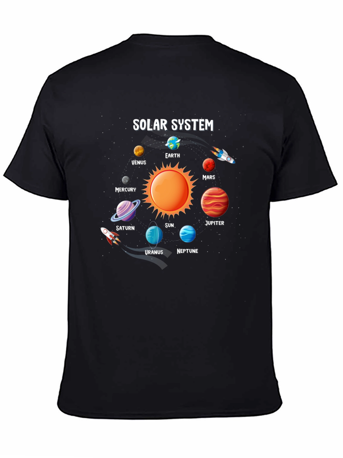 Solar System Planets Graphic T-Shirt