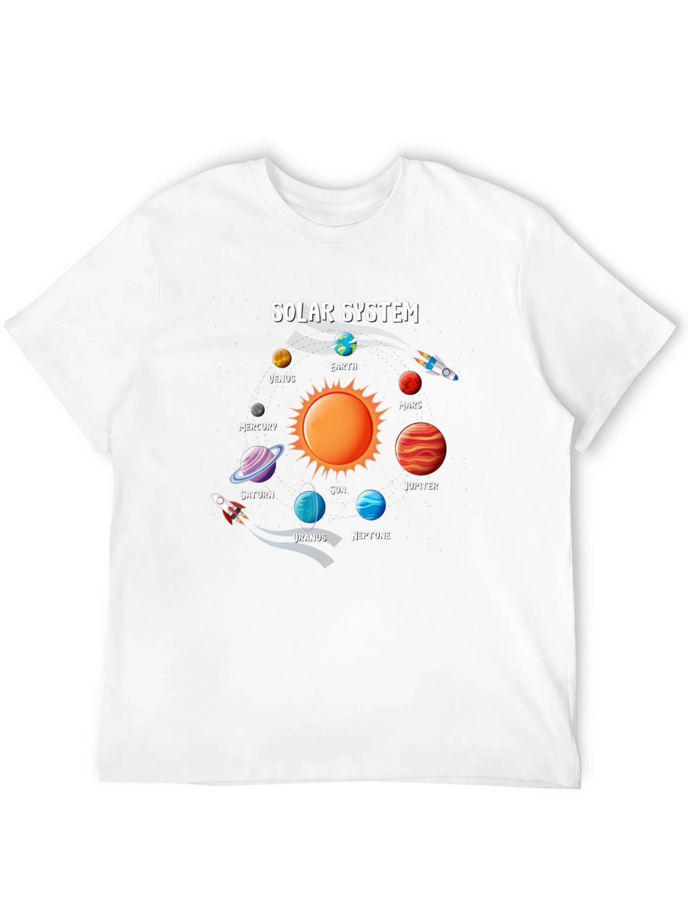 Solar System Planets Graphic T-Shirt