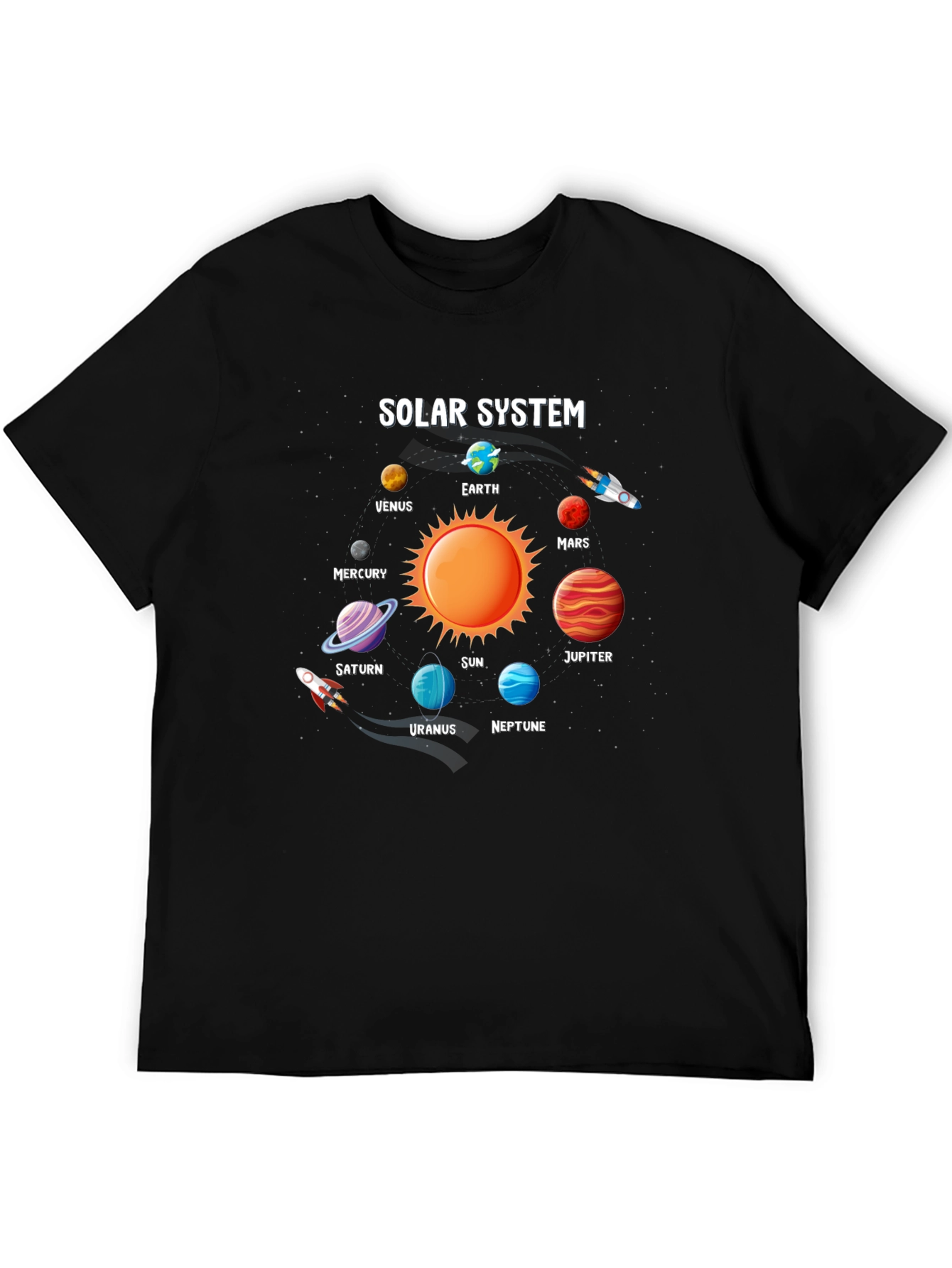 Solar System Planets Graphic T-Shirt