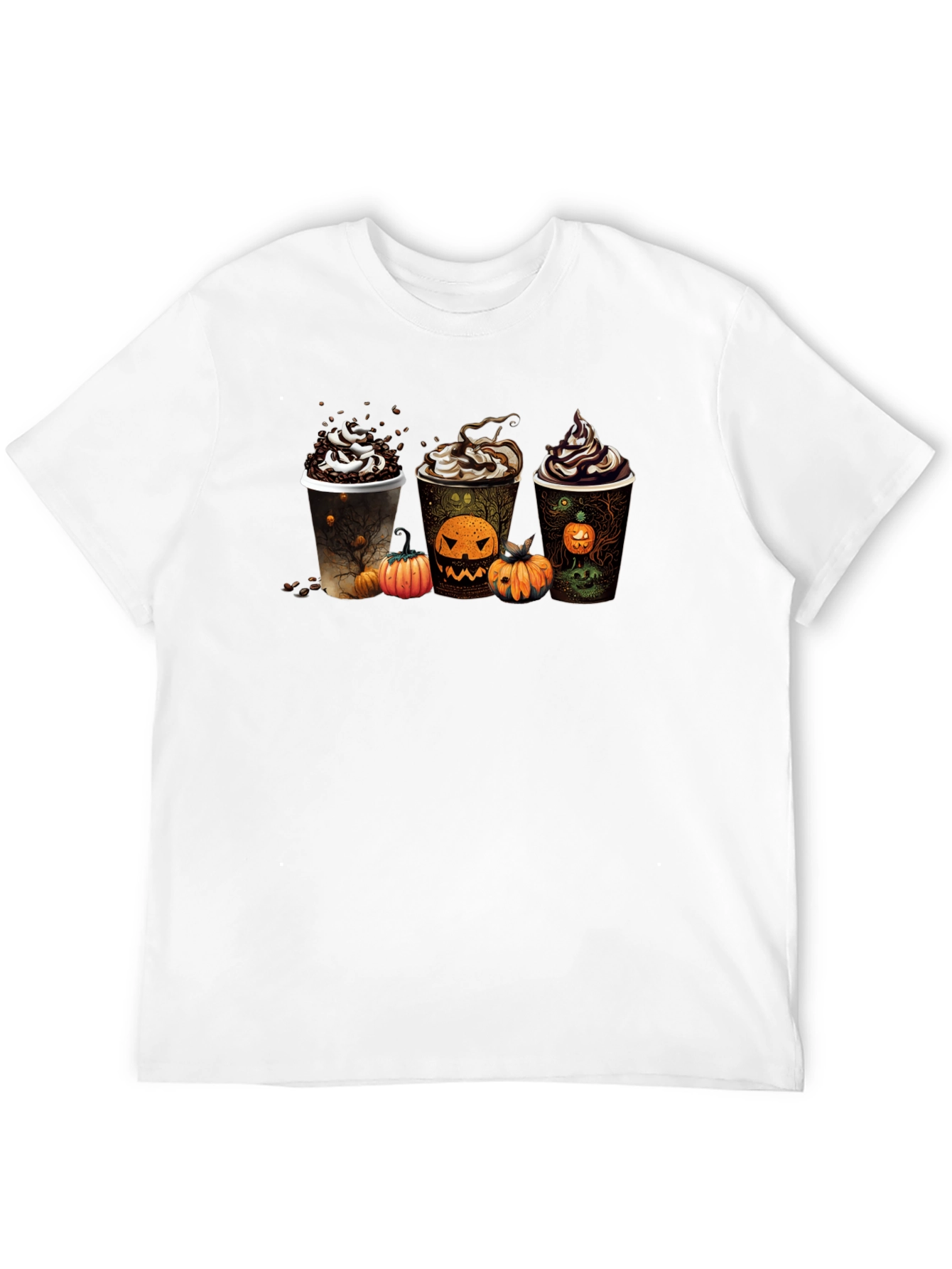 Halloween Coffee Black T-Shirt