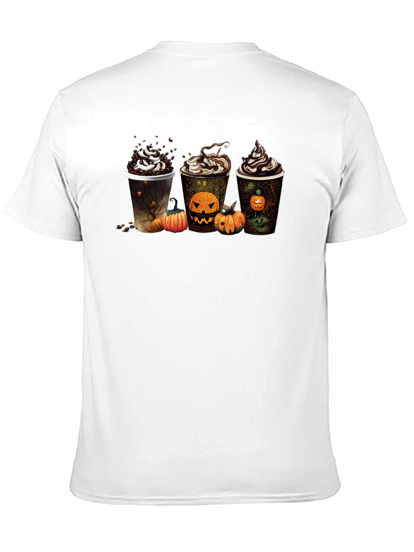 Halloween Coffee Black T-Shirt