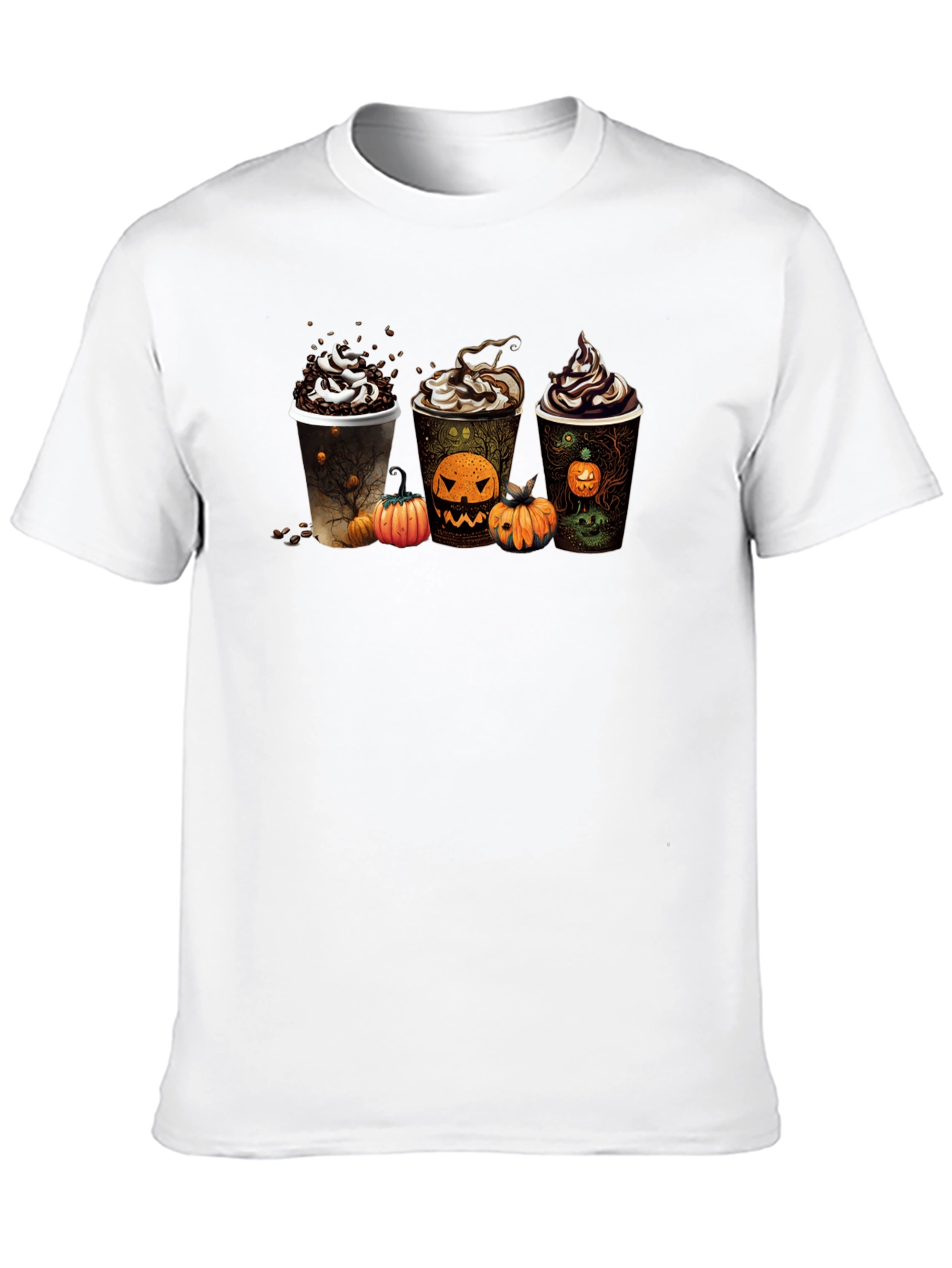 Halloween Coffee Black T-Shirt