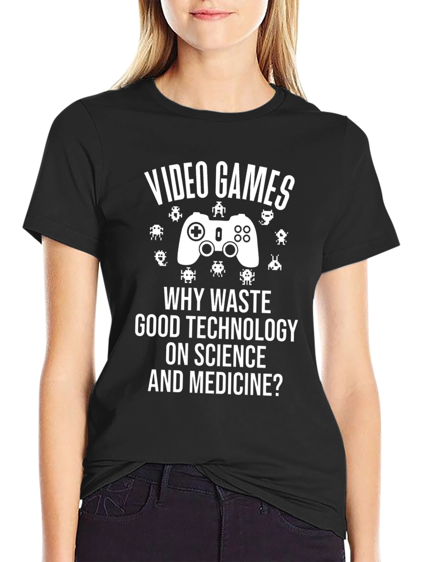 Video Games T-Shirt: Science & Medicine Humor Tee