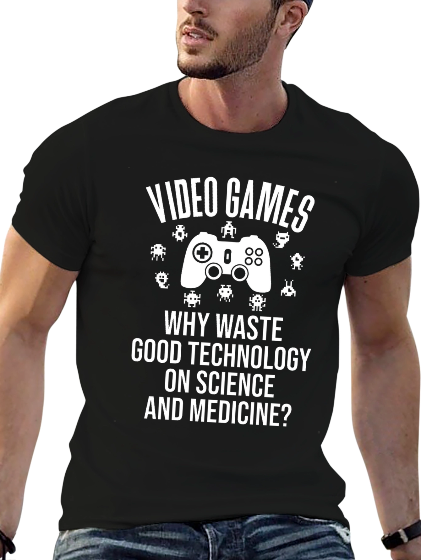 Video Games T-Shirt: Science & Medicine Humor Tee