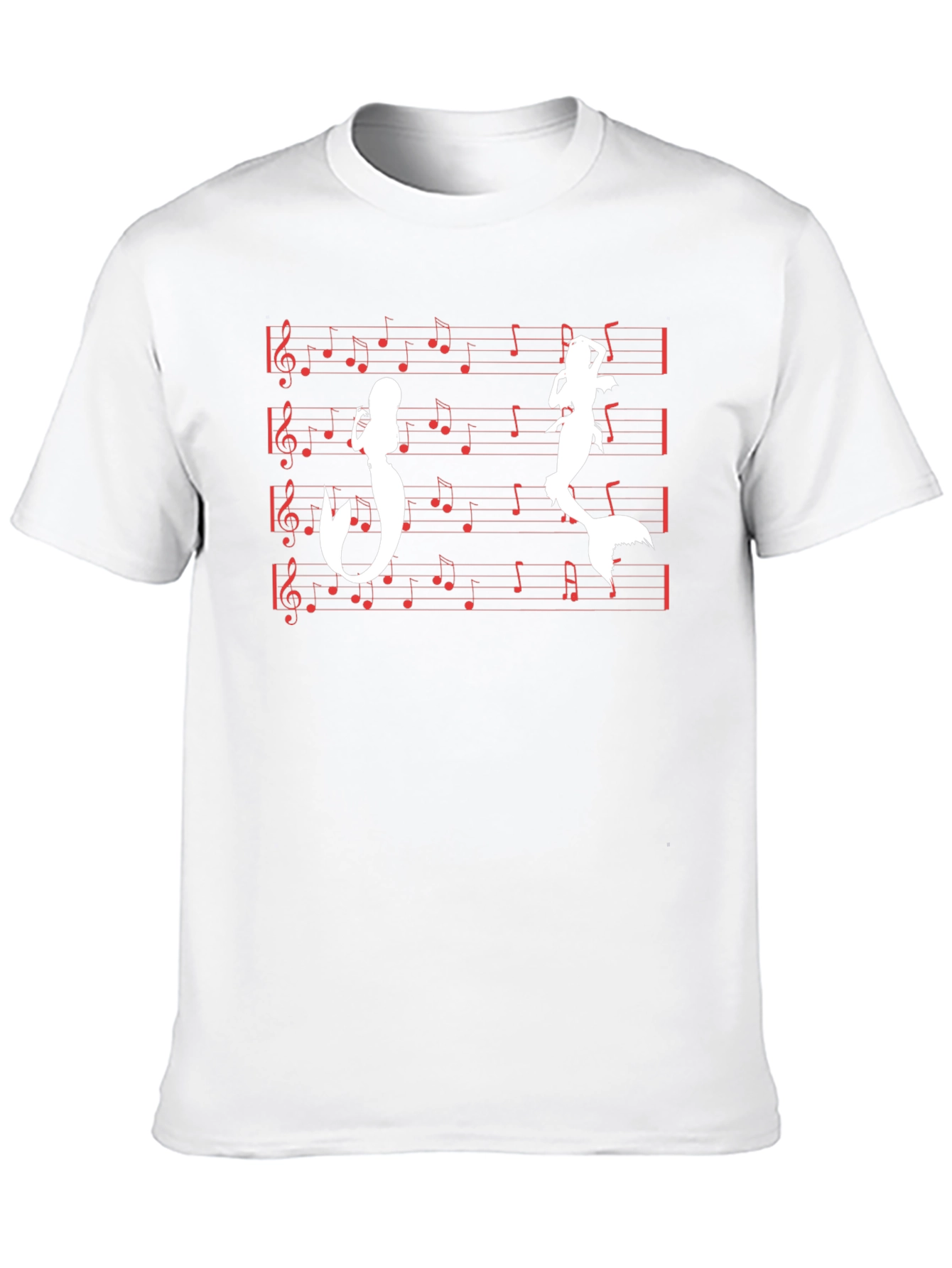 Mermaid Music T-Shirt - Black Cotton Tee