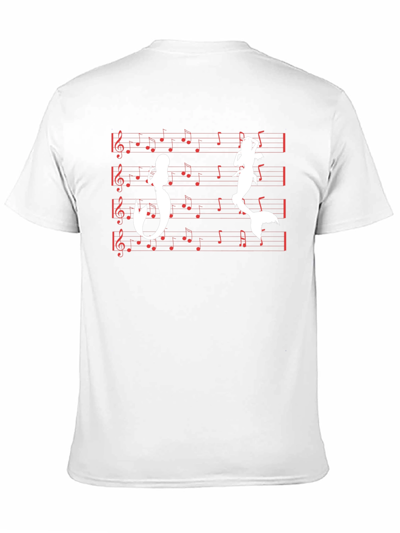Mermaid Music T-Shirt - Black Cotton Tee