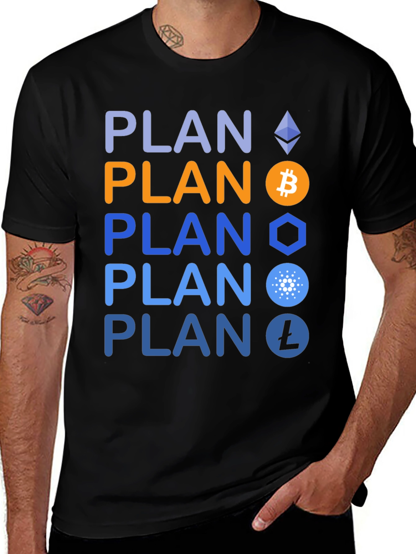 Crypto Investor T-Shirt - Blockchain Plan