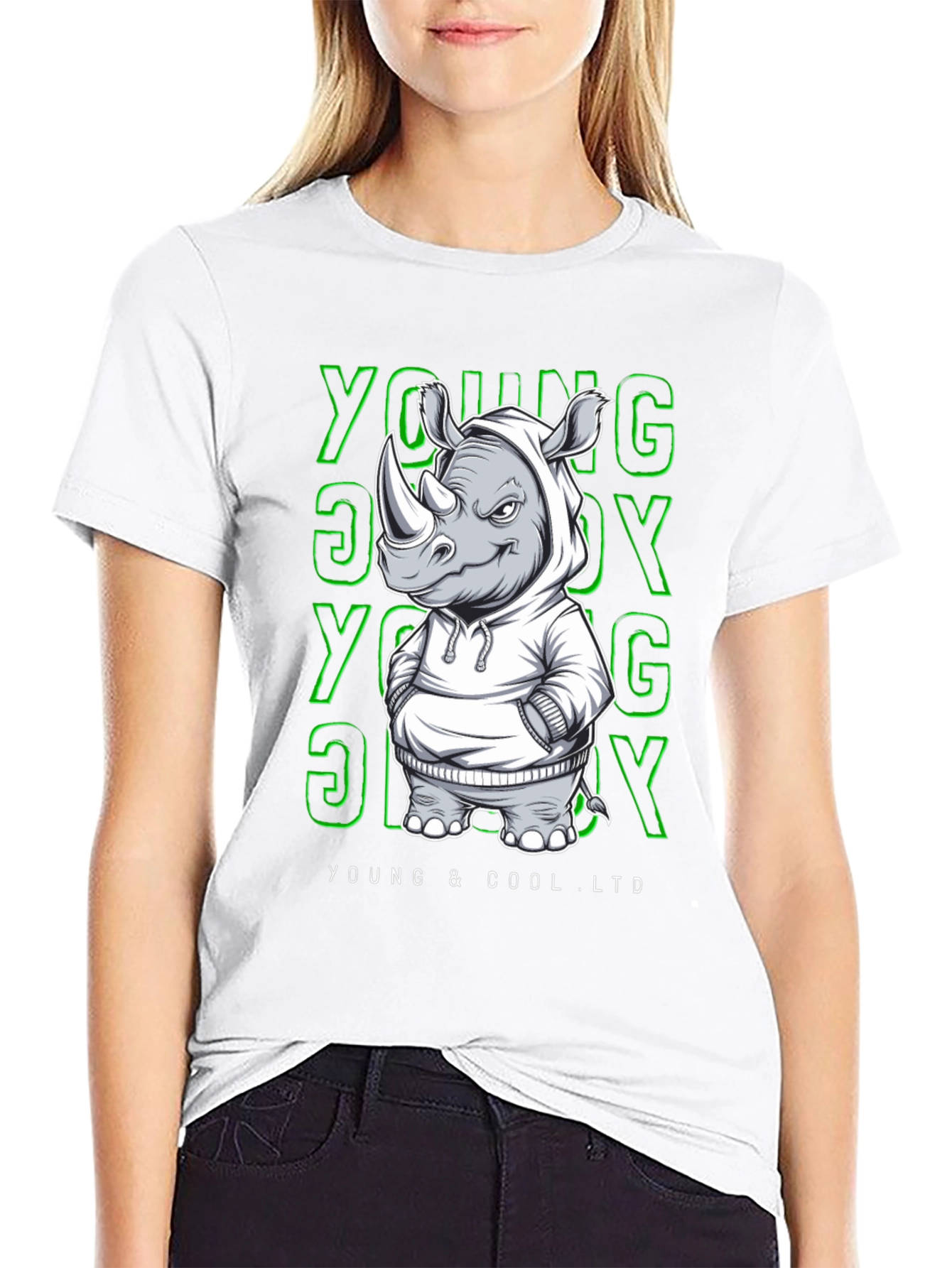 Cool Rhino Graphic Tee - Young & Cool LTD