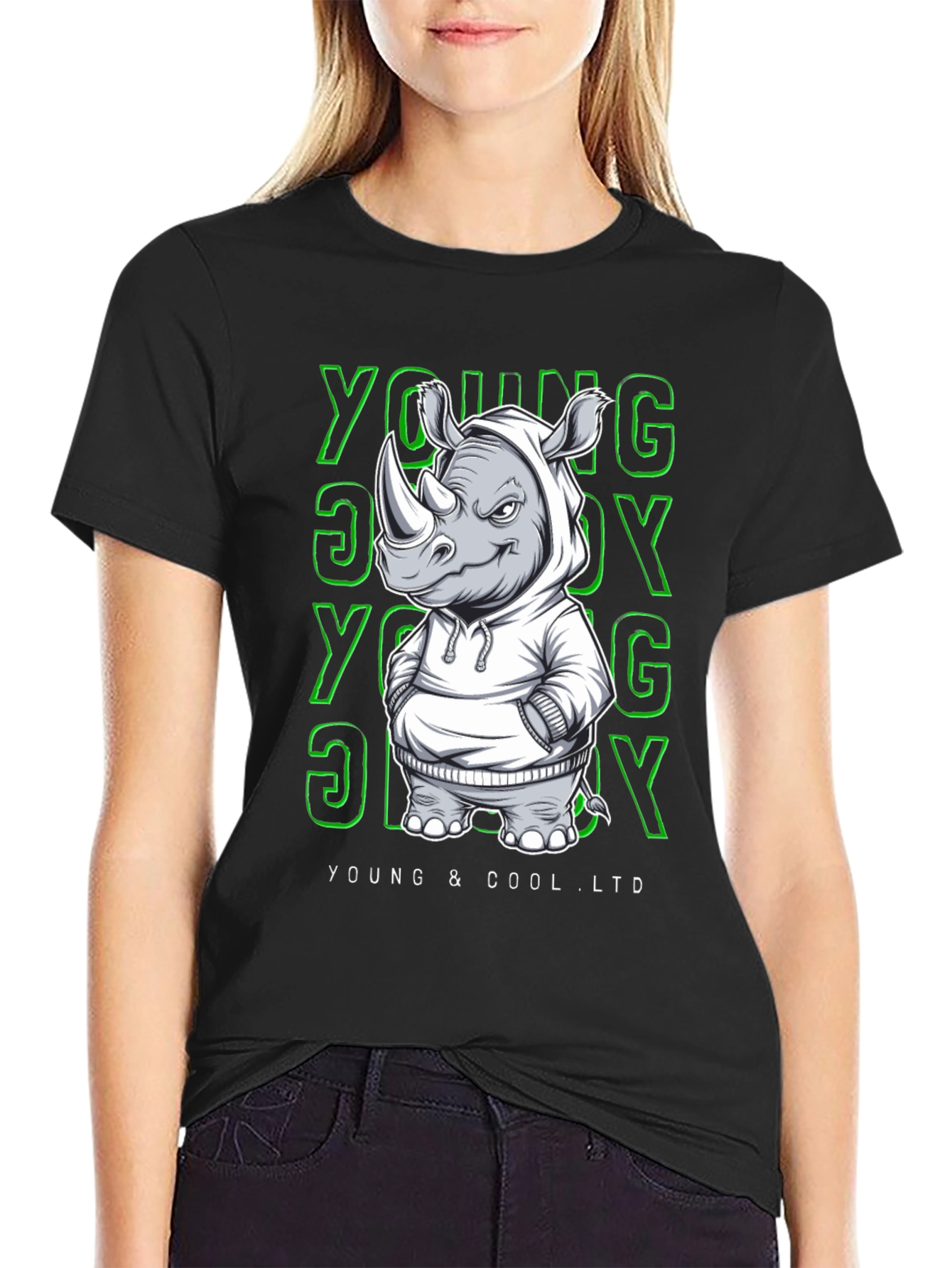 Cool Rhino Graphic Tee - Young & Cool LTD