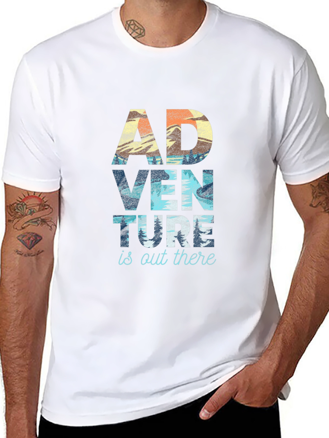 Adventure Awaits Graphic T-Shirt - Outdoor Inspired Design