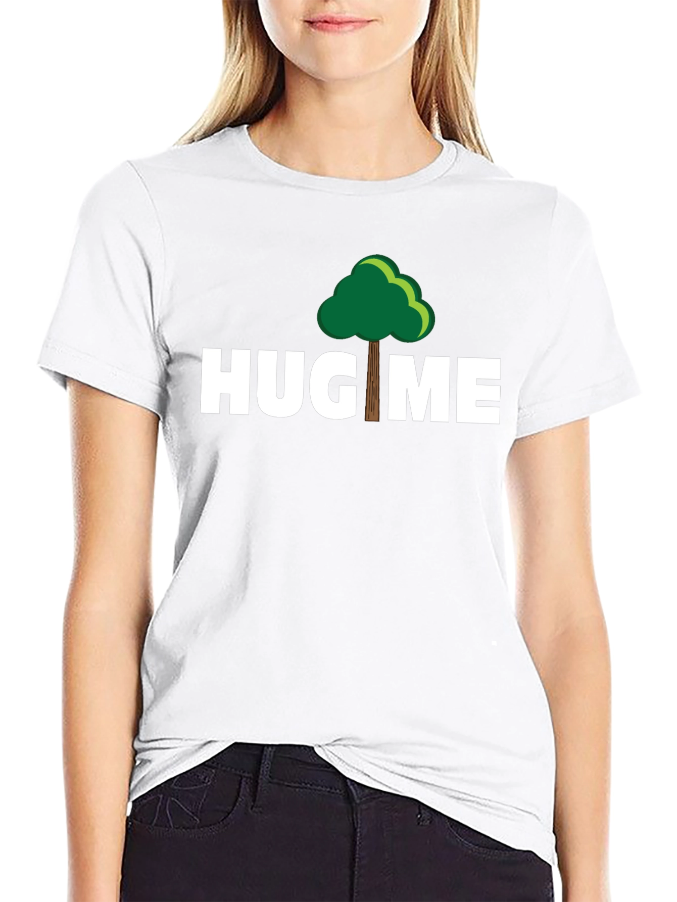 Hug Me Tree Graphic T-Shirt - Eco-Friendly Apparel