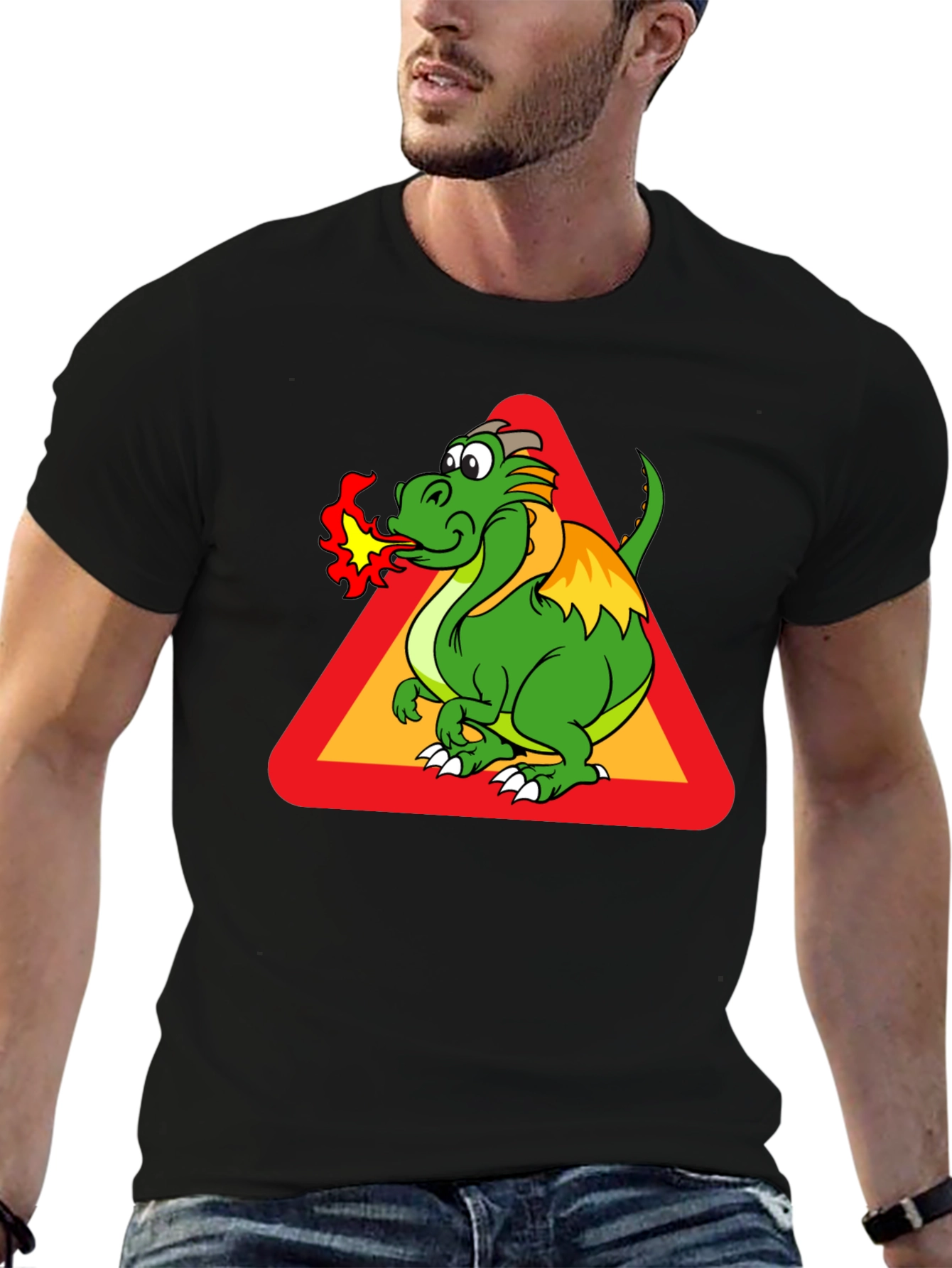 Funny Dragon Graphic T-Shirt