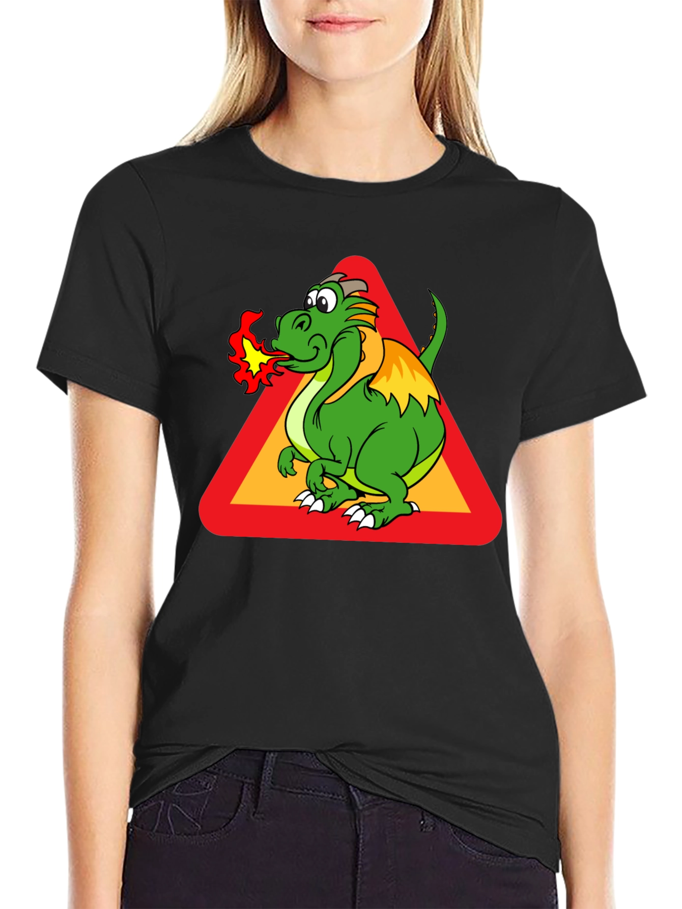 Funny Dragon Graphic T-Shirt
