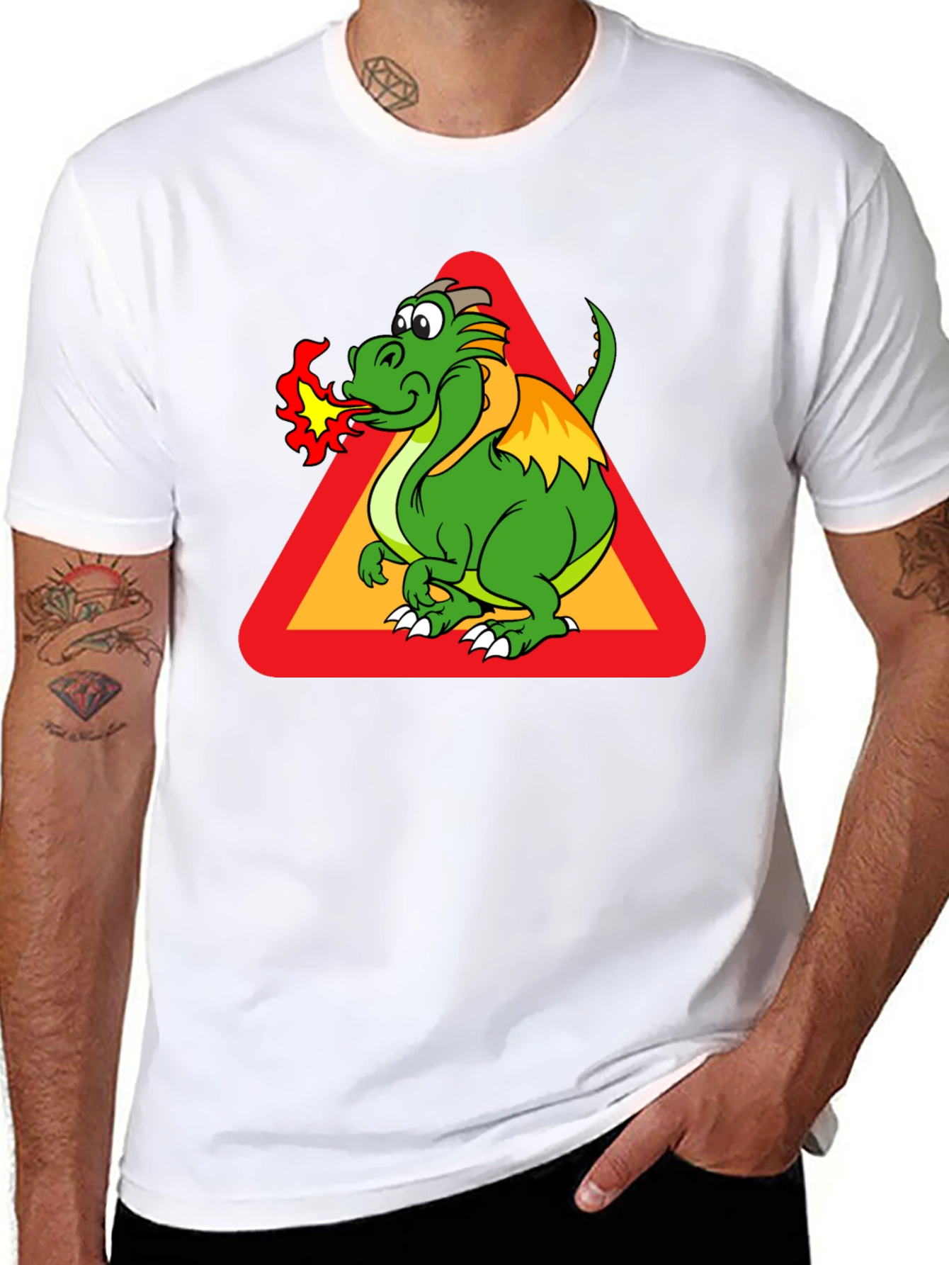 Funny Dragon Graphic T-Shirt