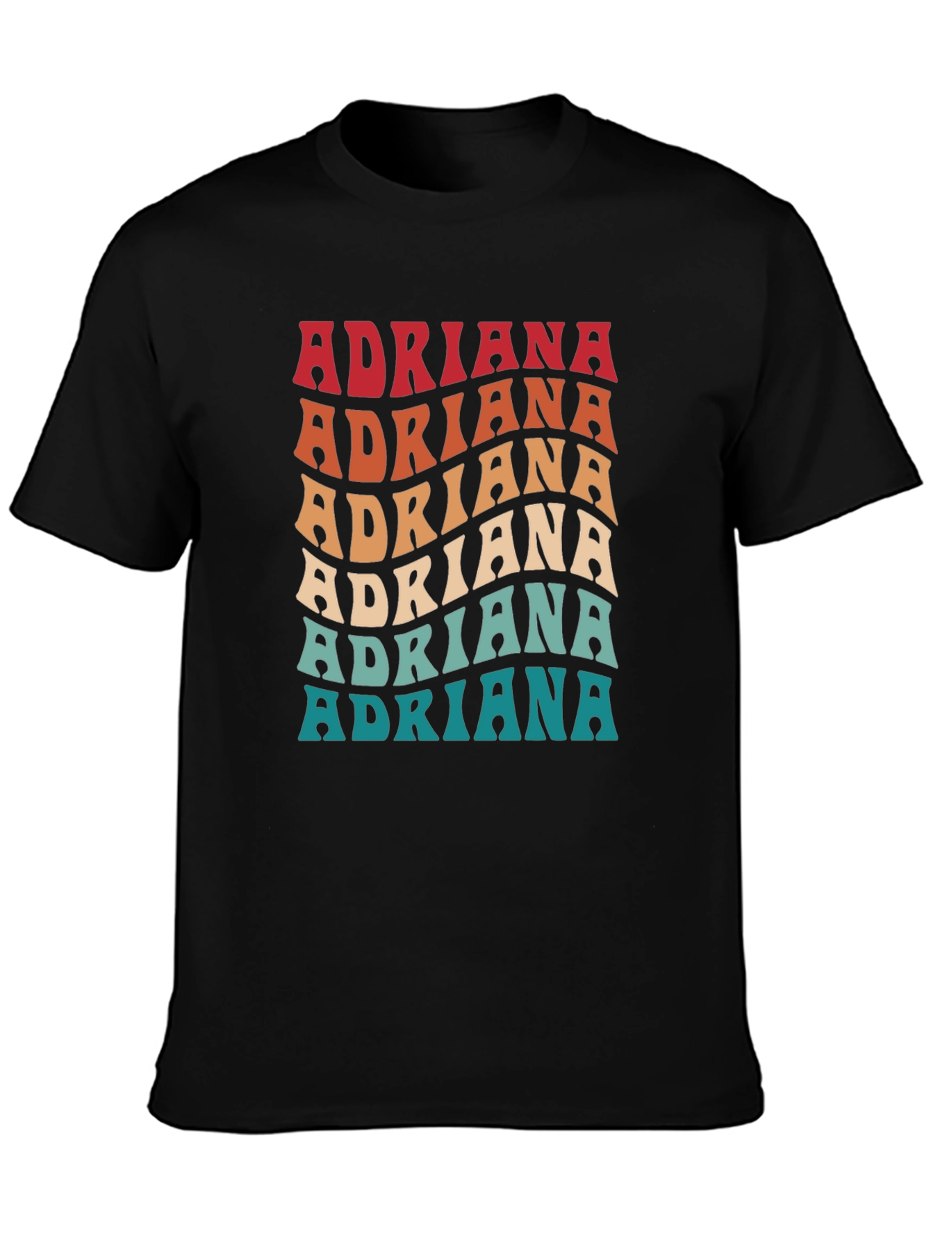 Retro Adriana Name T-Shirt - Personalized Gift