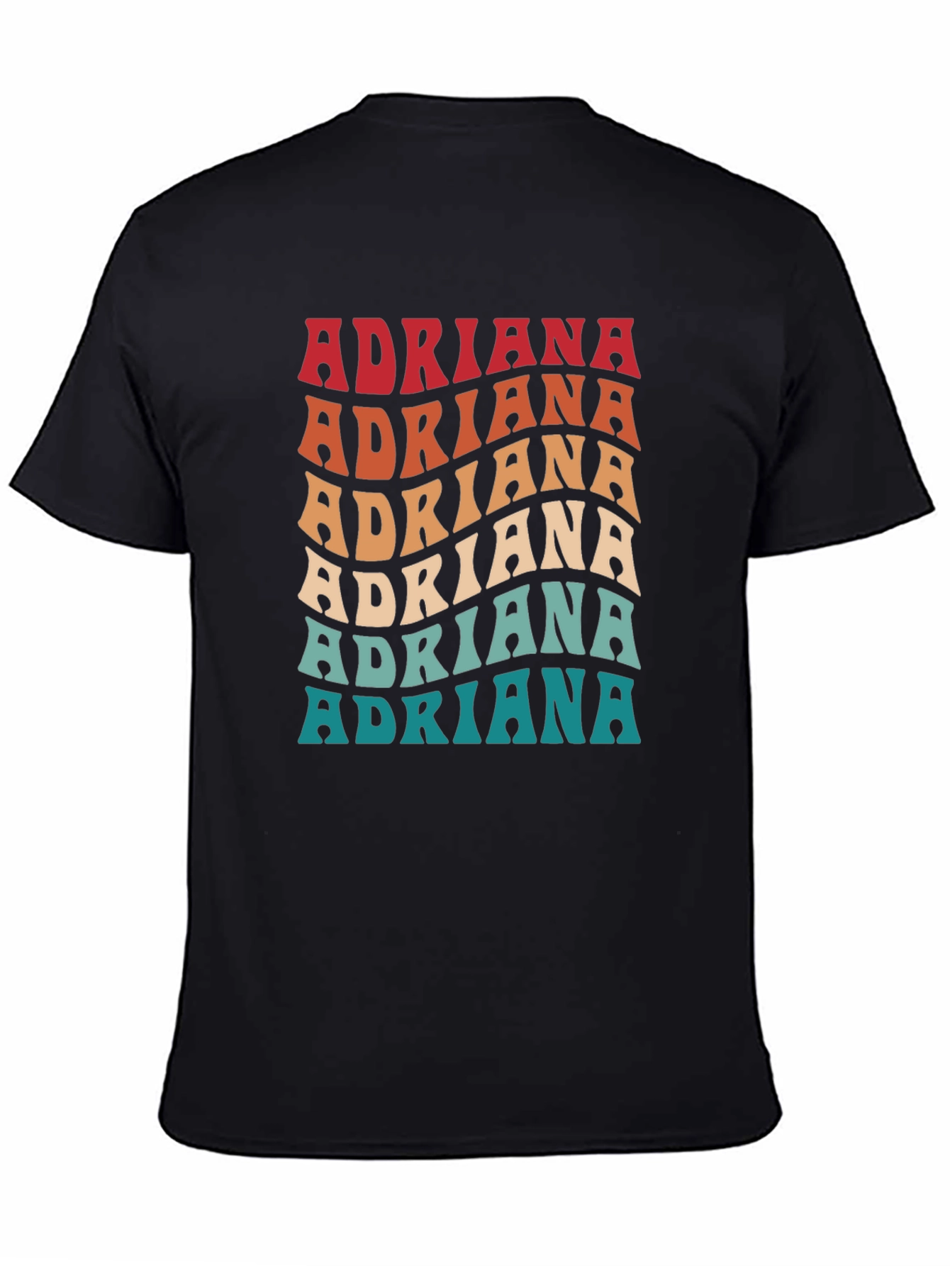 Retro Adriana Name T-Shirt - Personalized Gift