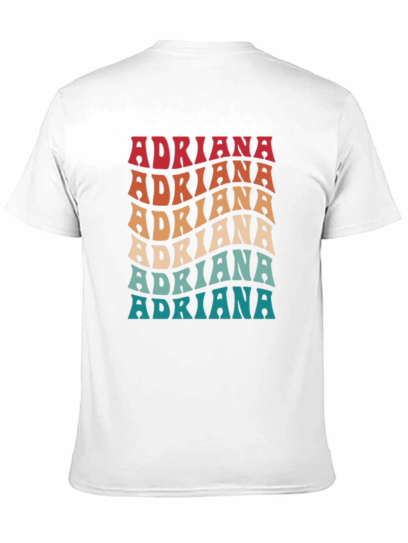 Retro Adriana Name T-Shirt - Personalized Gift