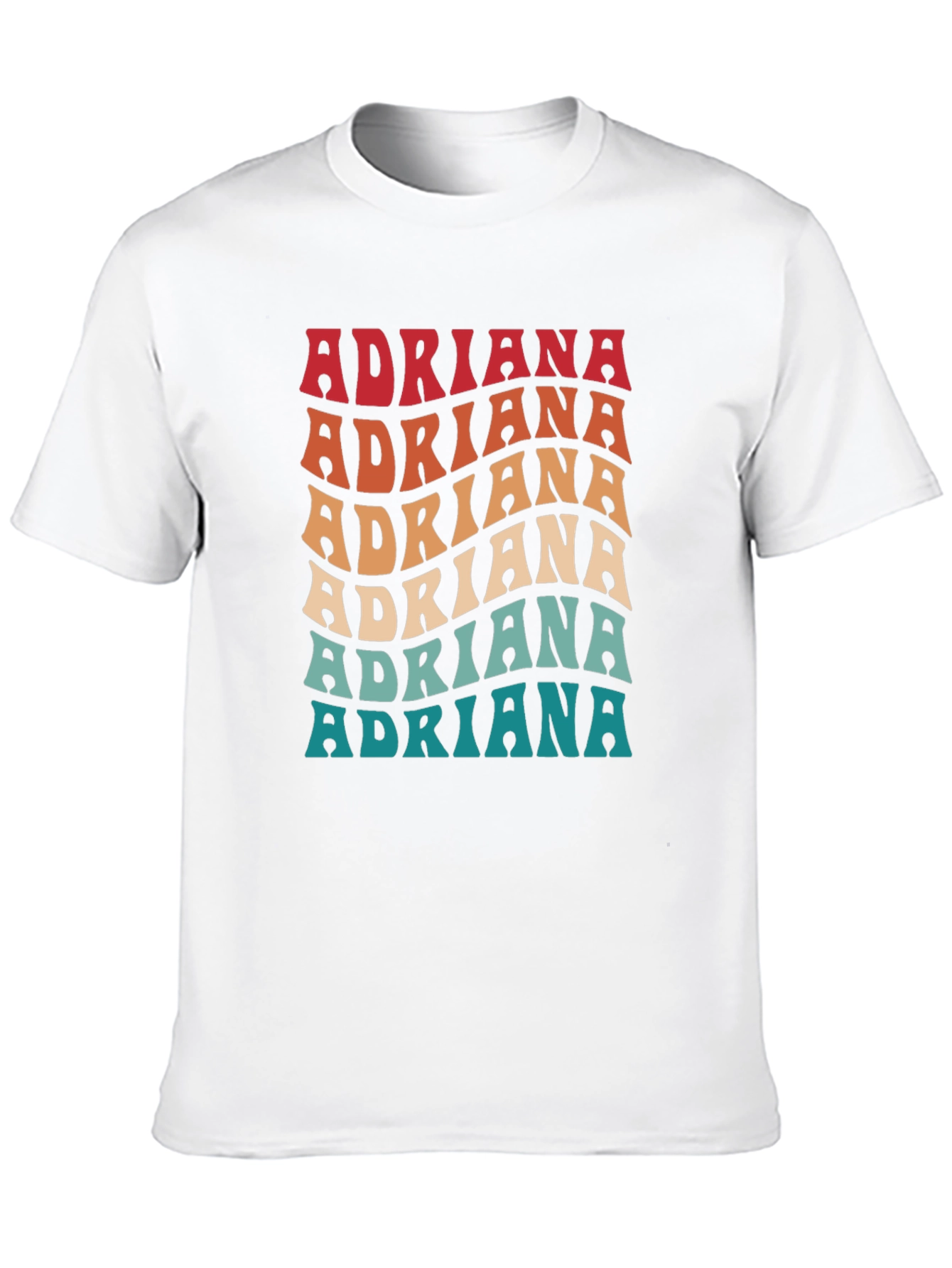 Retro Adriana Name T-Shirt - Personalized Gift