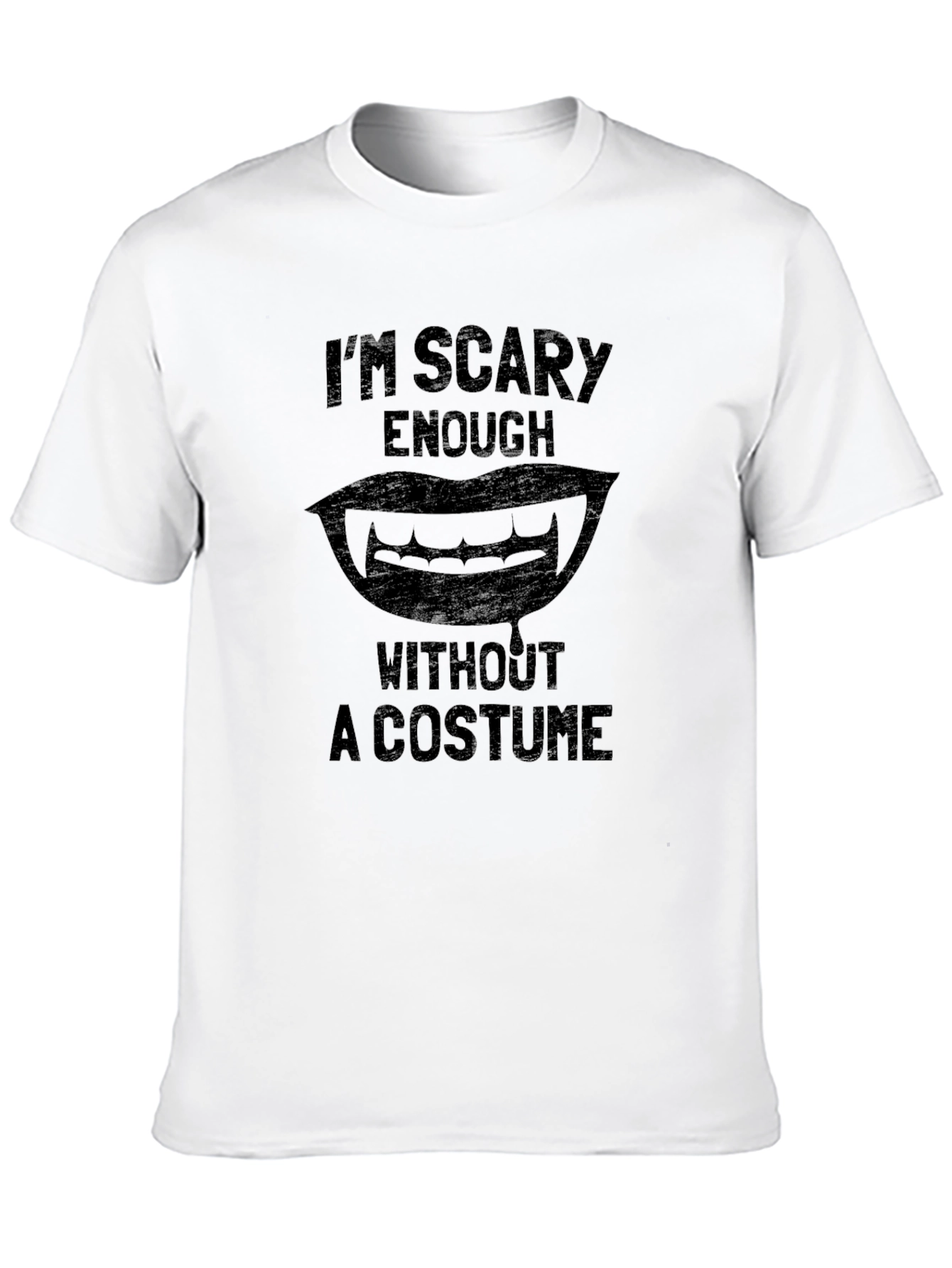 Scary Enough Vampire Graphic T-Shirt
