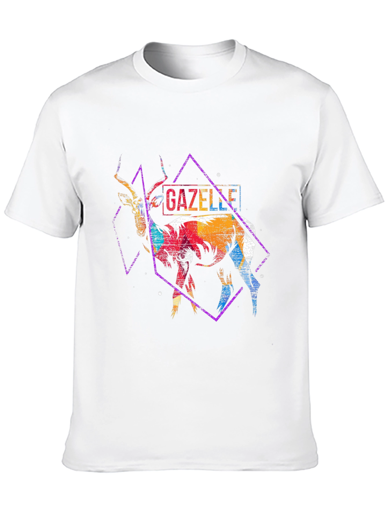 Gazelle Graphic Print Black T-Shirt