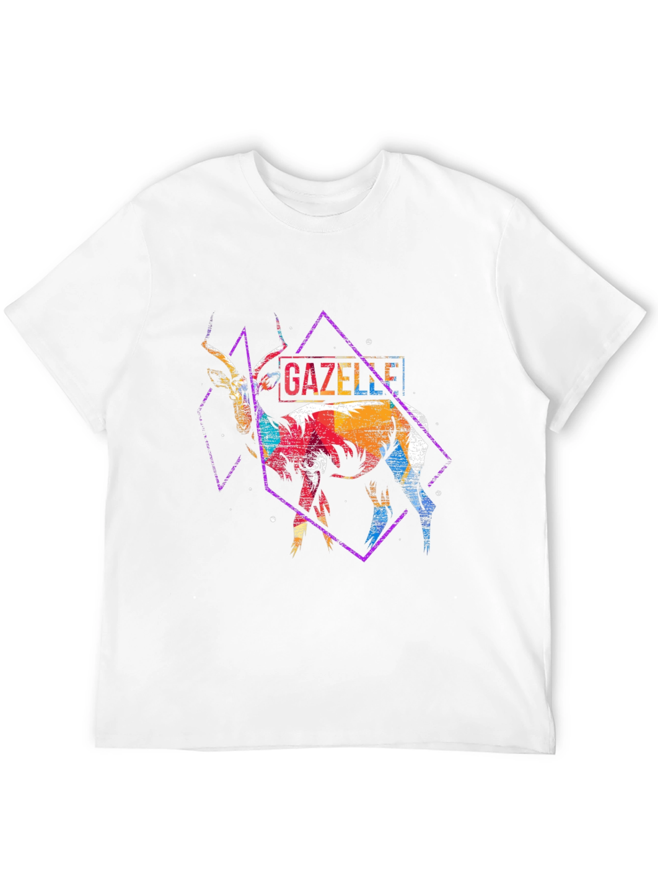 Gazelle Graphic Print Black T-Shirt