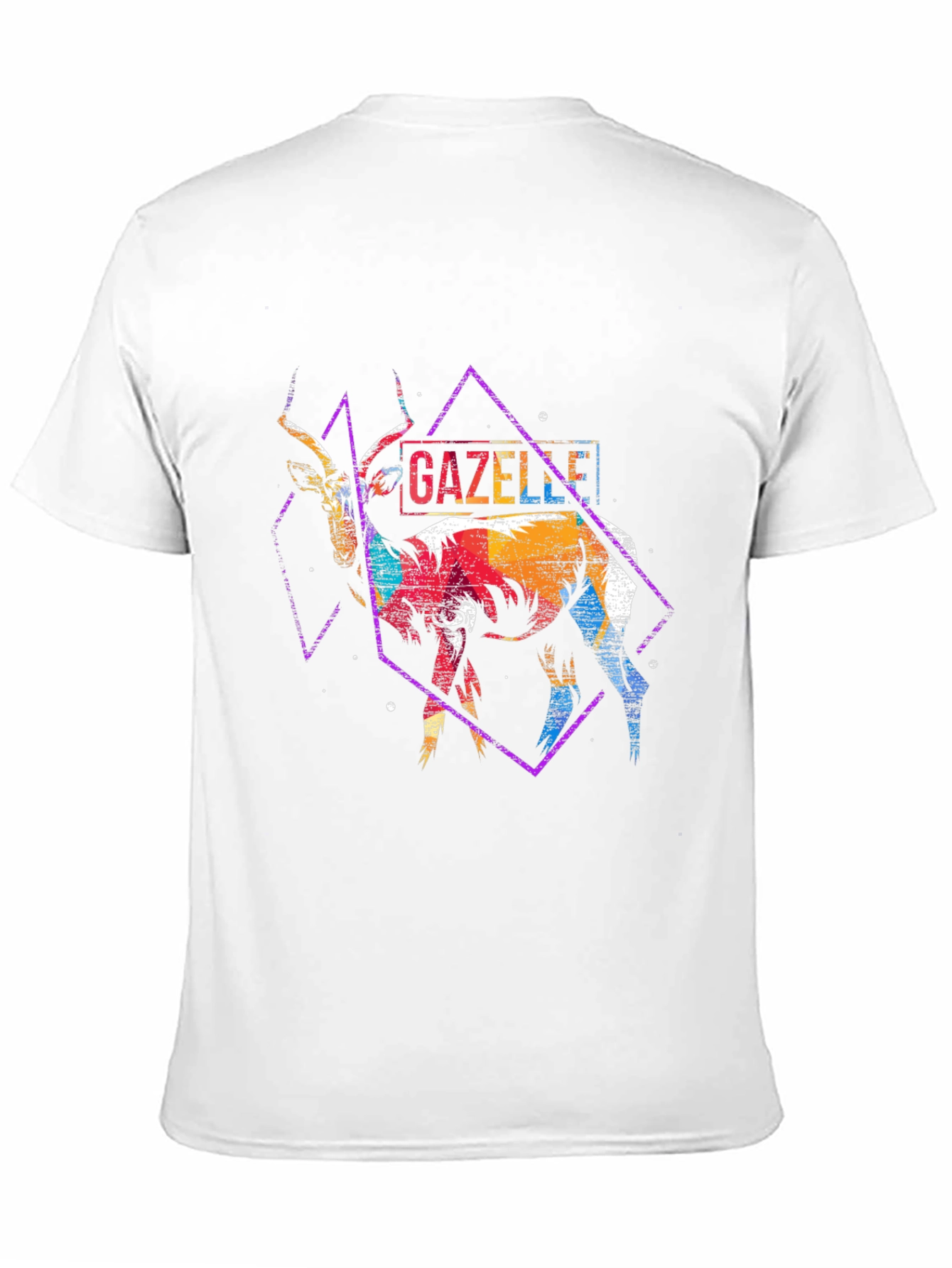 Gazelle Graphic Print Black T-Shirt