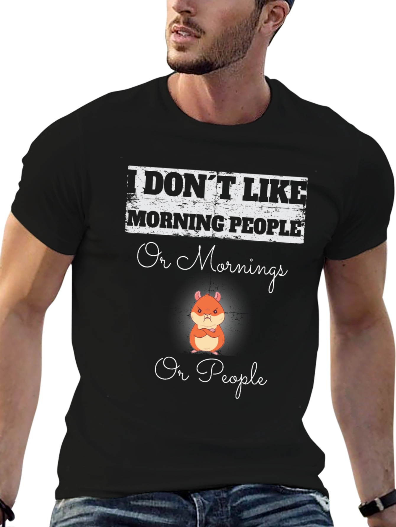 I Dont Like Morning People Graphic T-Shirt