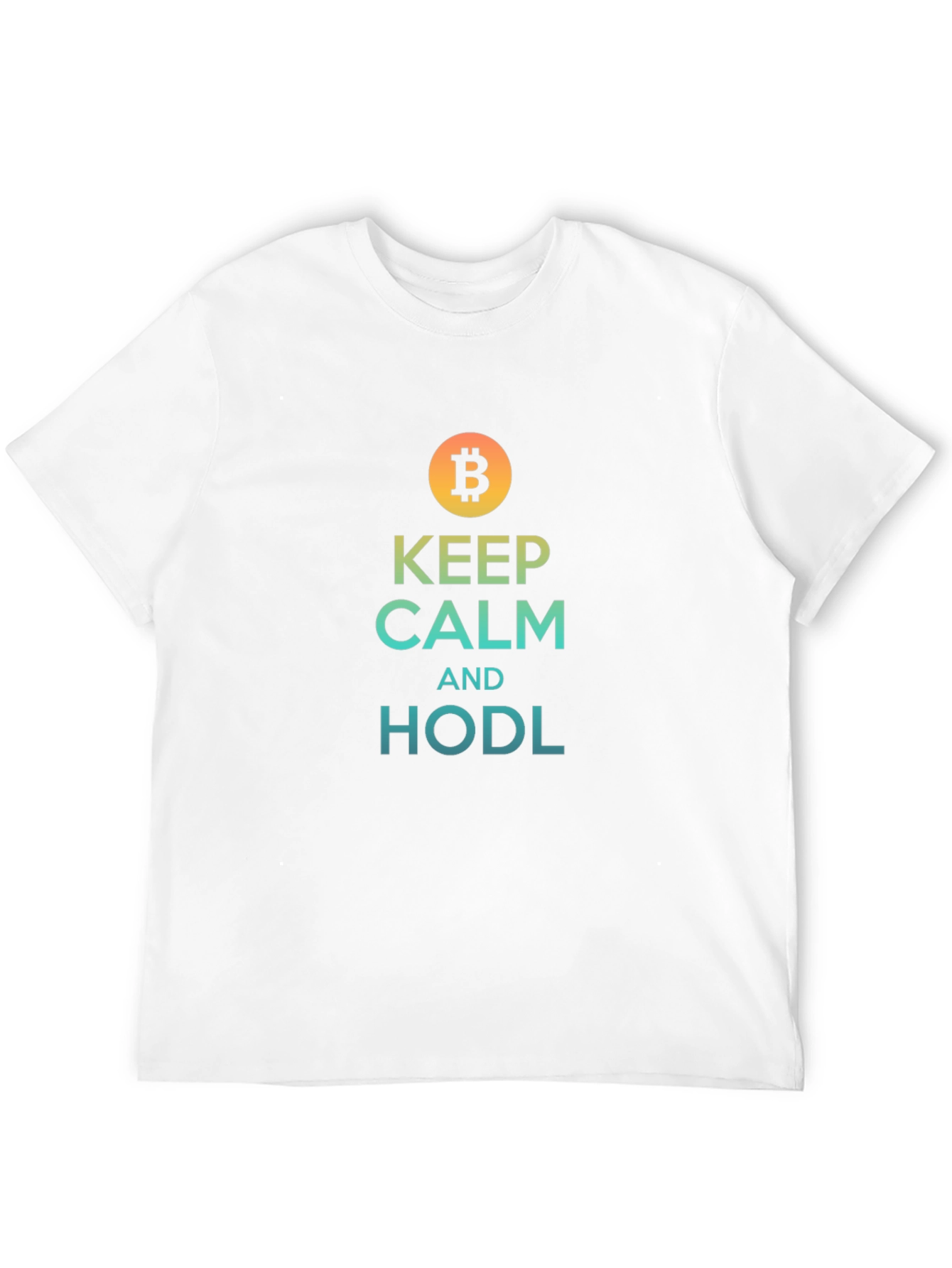 Keep Calm and HODL Bitcoin Crypto T-Shirt