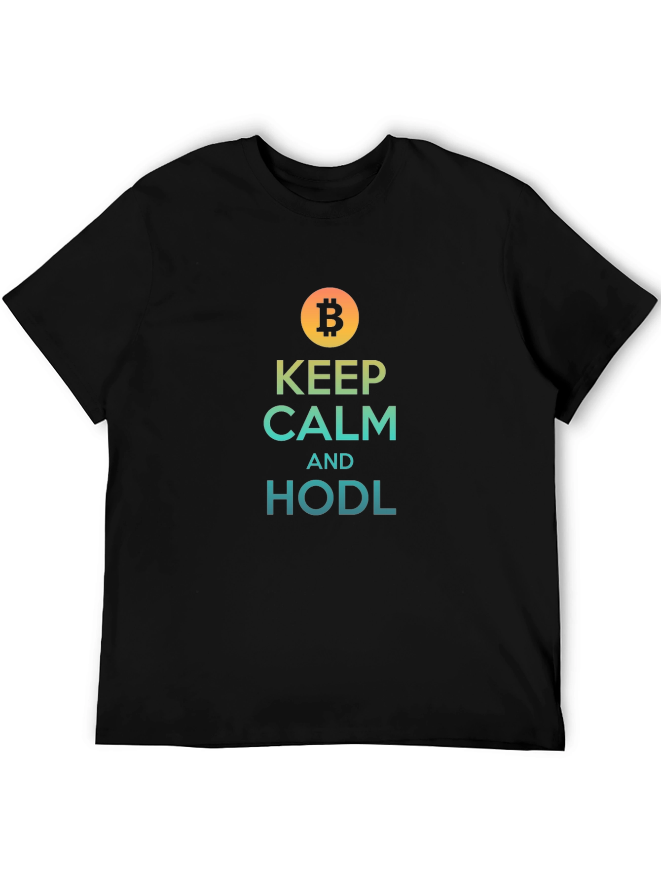Keep Calm and HODL Bitcoin Crypto T-Shirt