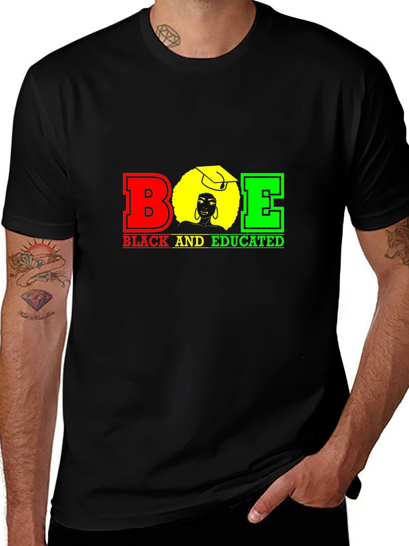 Black and Educated Graphic T-Shirt