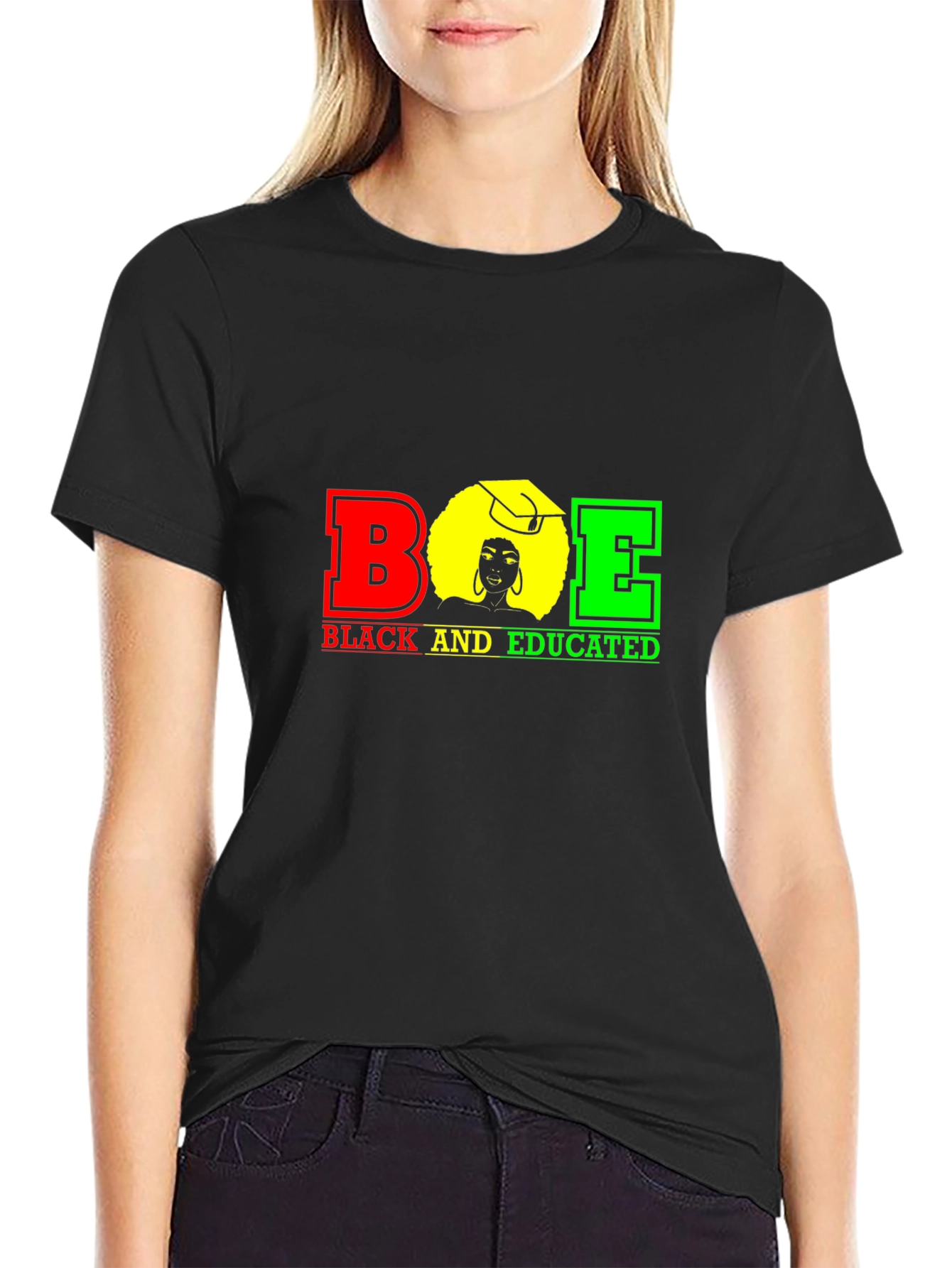 Black and Educated Graphic T-Shirt