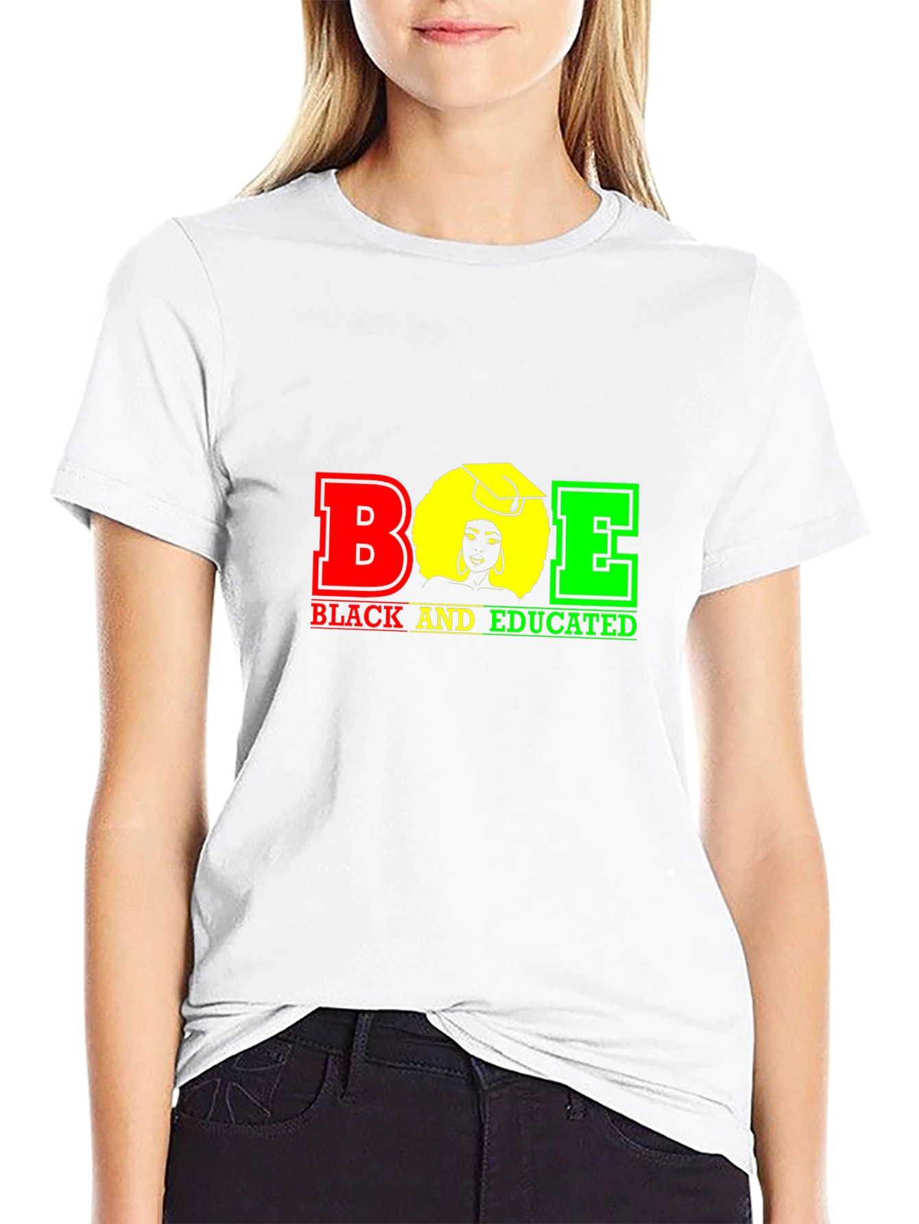 Black and Educated Graphic T-Shirt