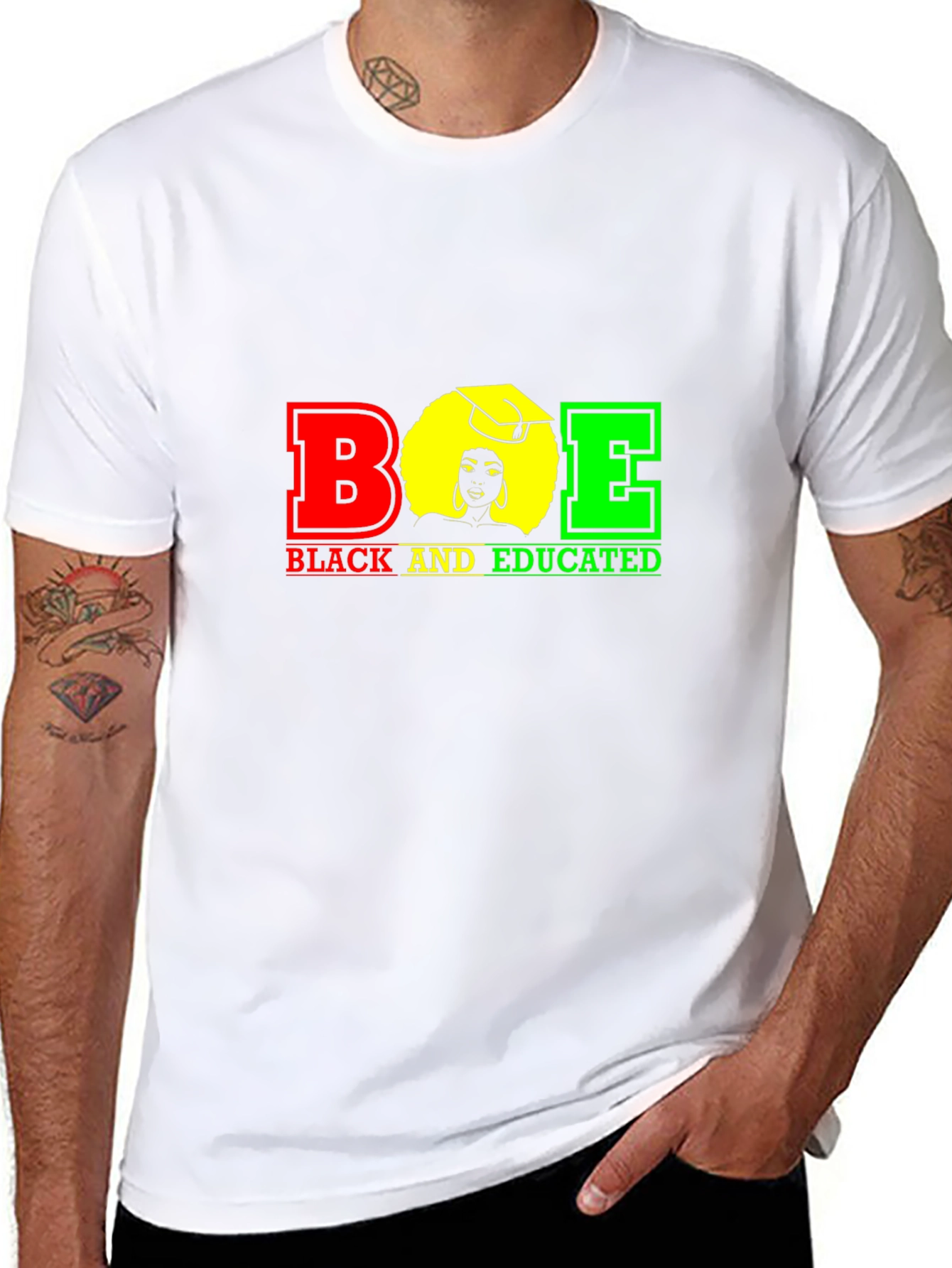Black and Educated Graphic T-Shirt
