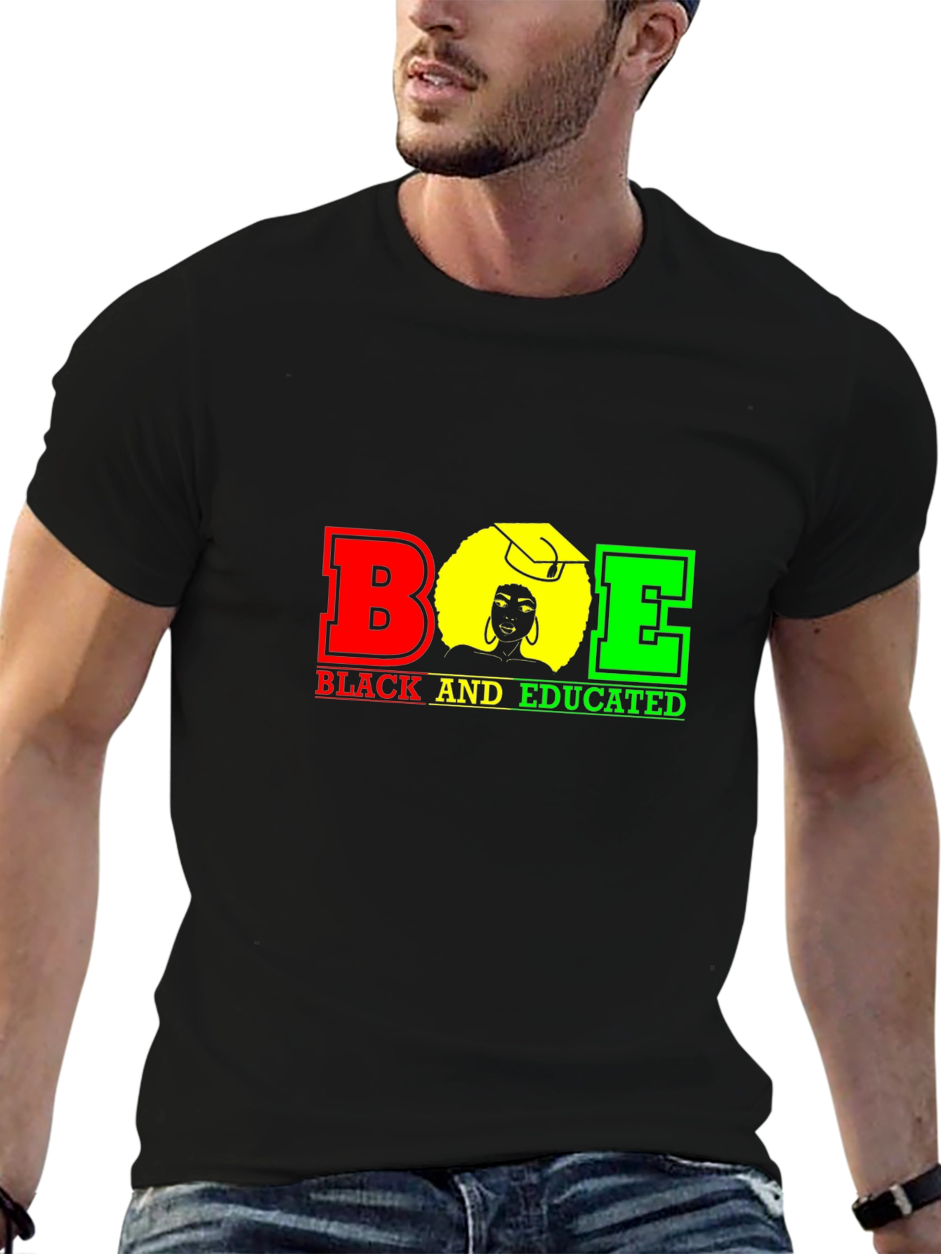 Black and Educated Graphic T-Shirt
