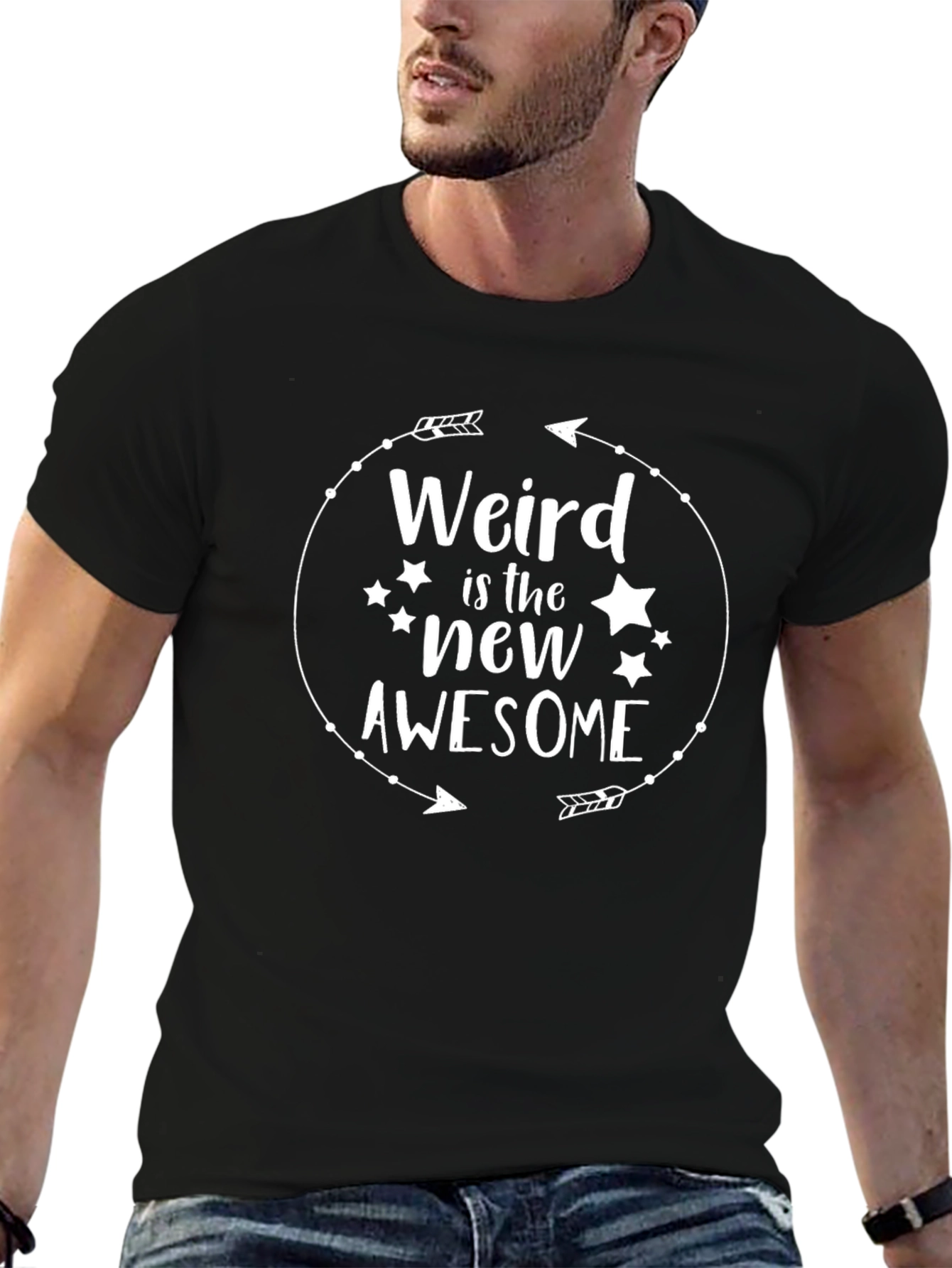 Weird is the New Awesome Black T-Shirt