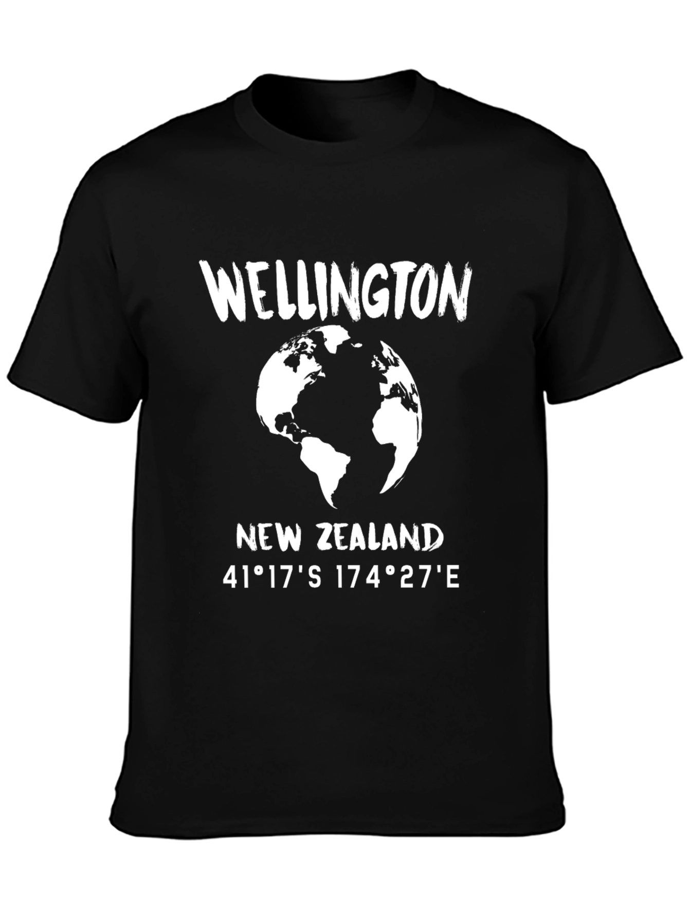Wellington New Zealand Coordinates T-Shirt
