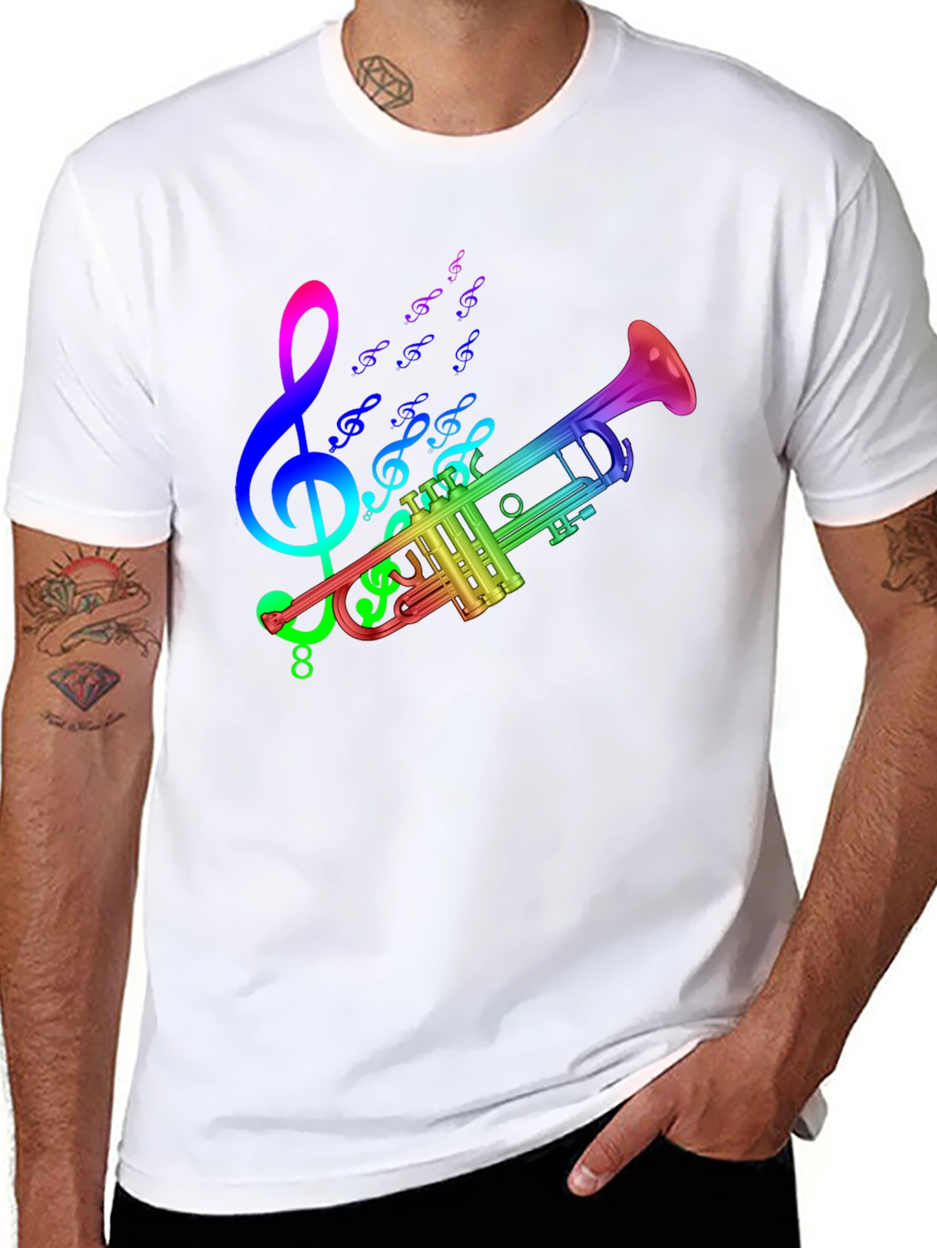 Rainbow Trumpet Music T-Shirt