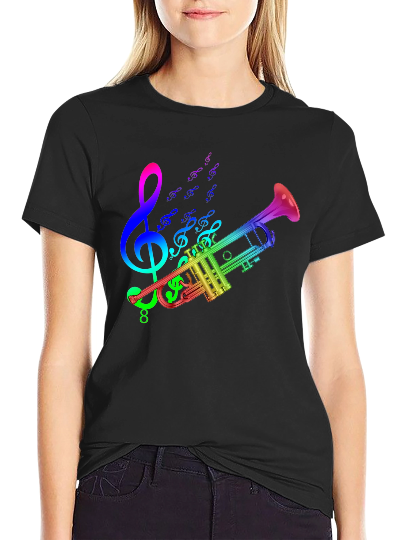 Rainbow Trumpet Music T-Shirt