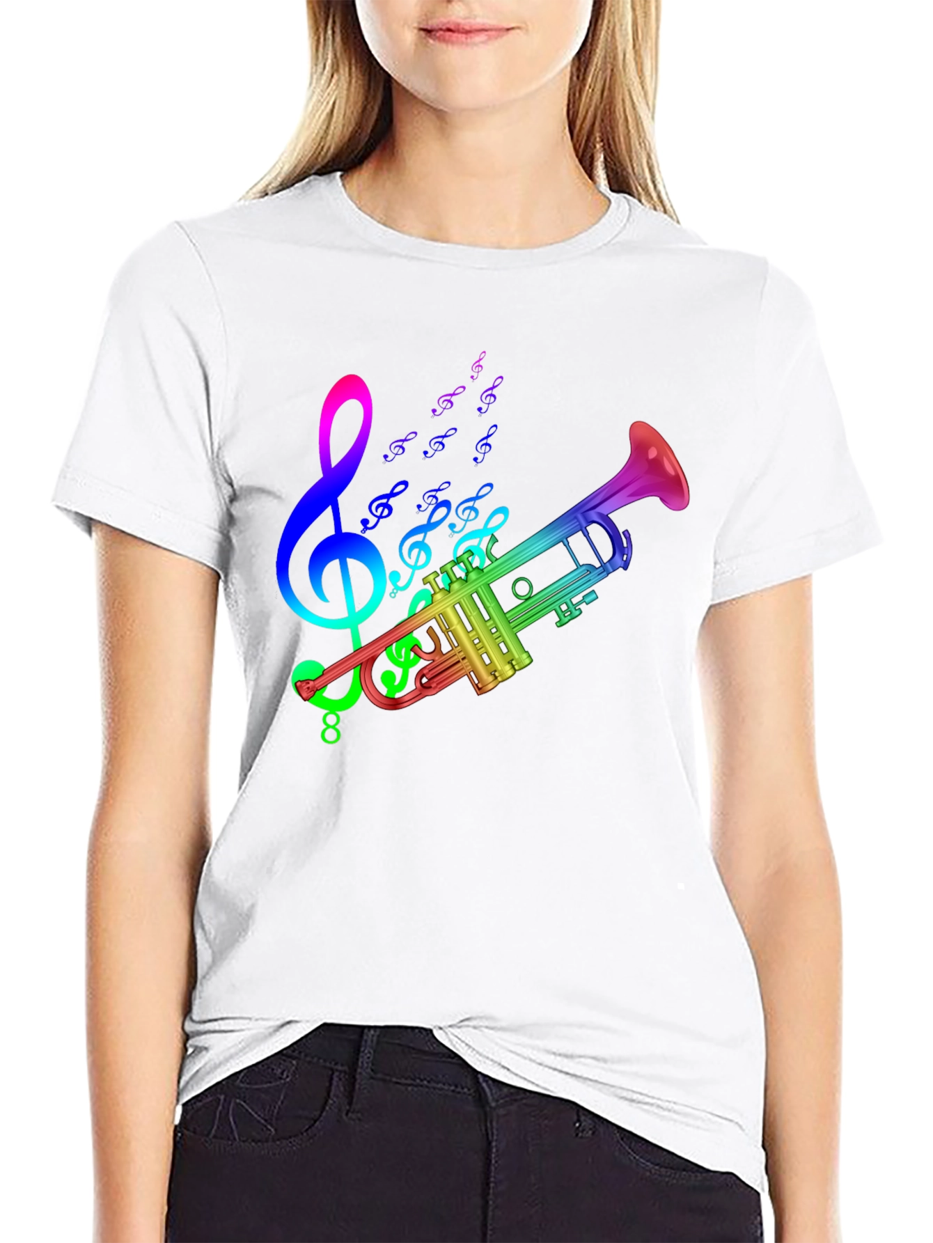 Rainbow Trumpet Music T-Shirt