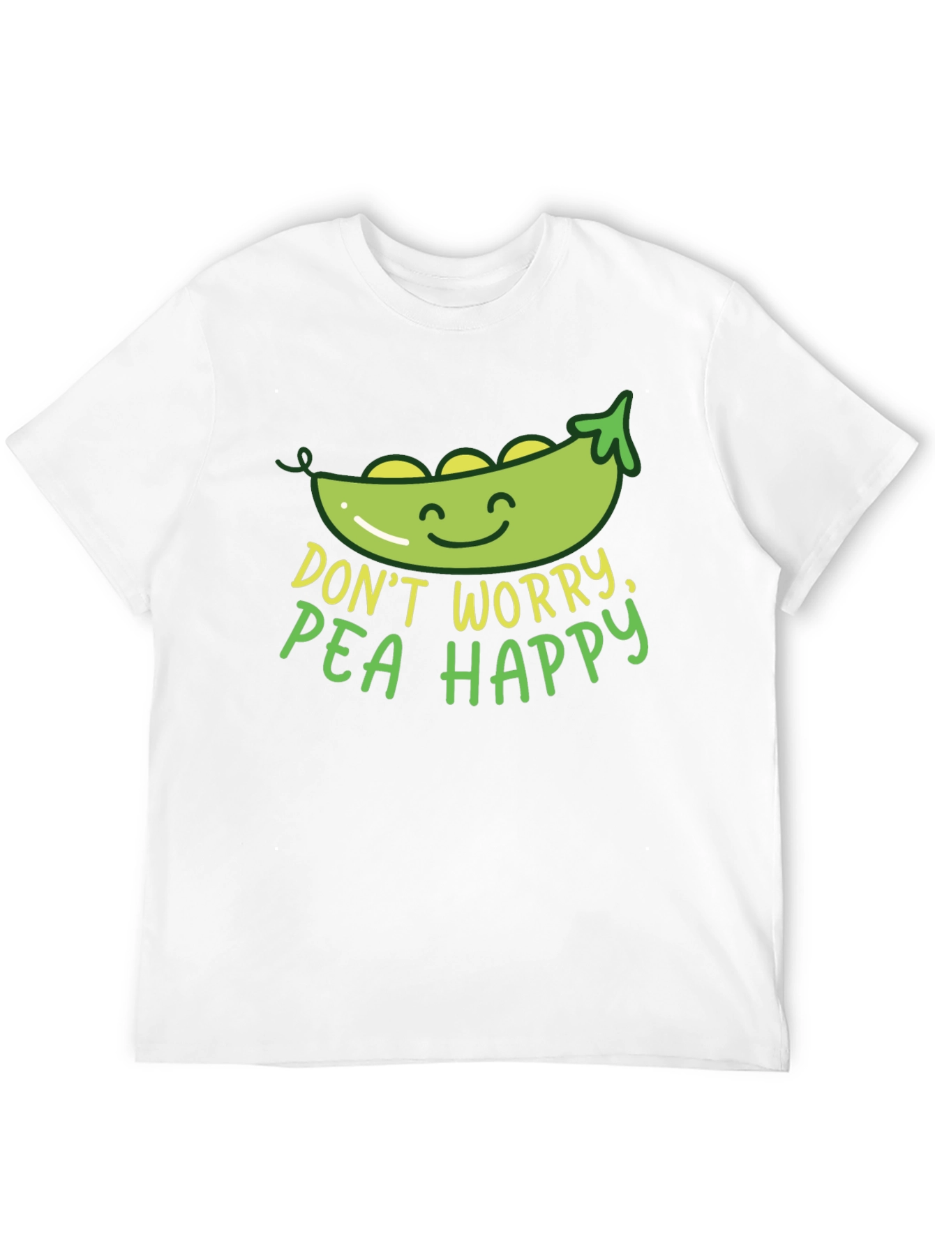 Dont Worry Pea Happy Graphic T-Shirt