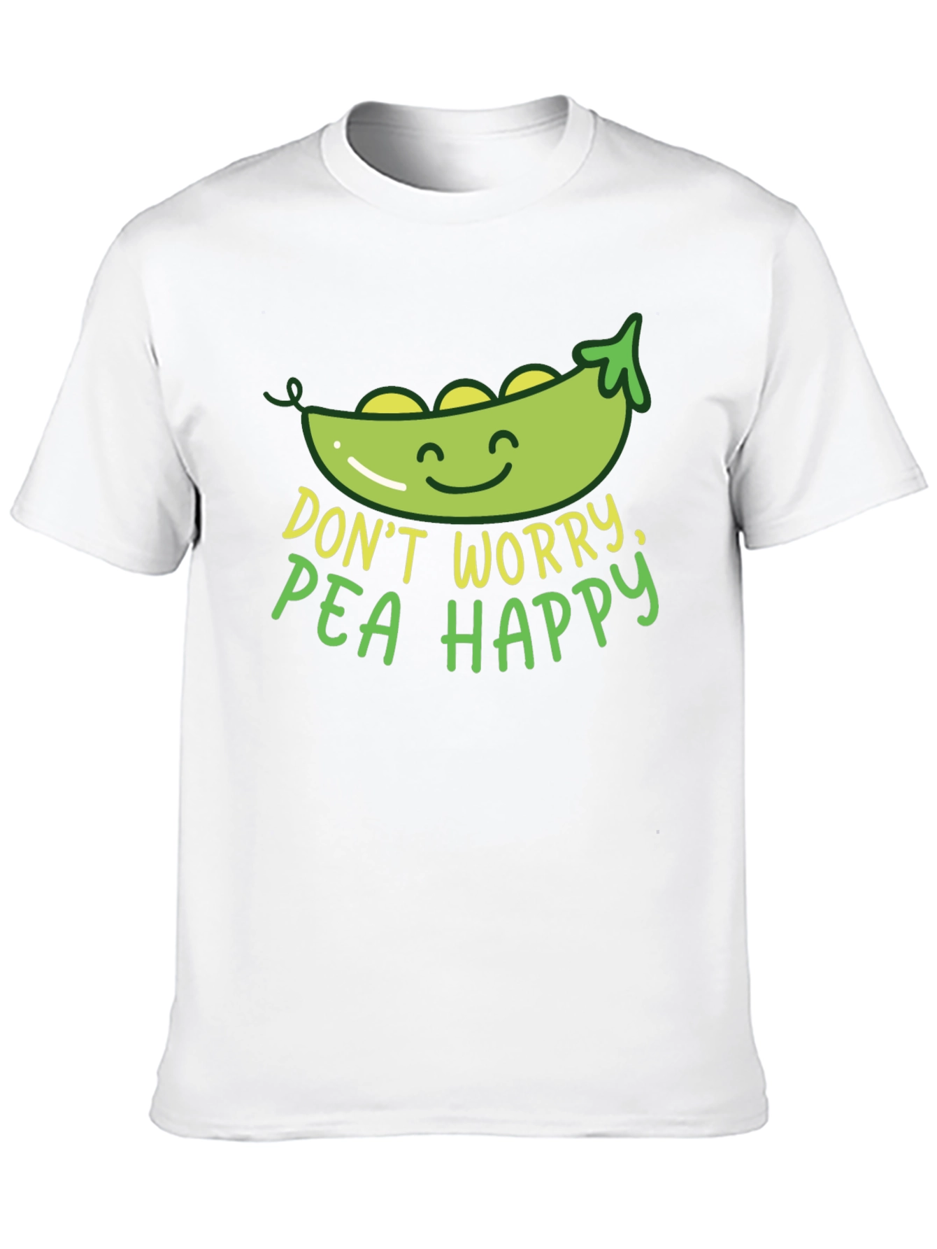 Dont Worry Pea Happy Graphic T-Shirt