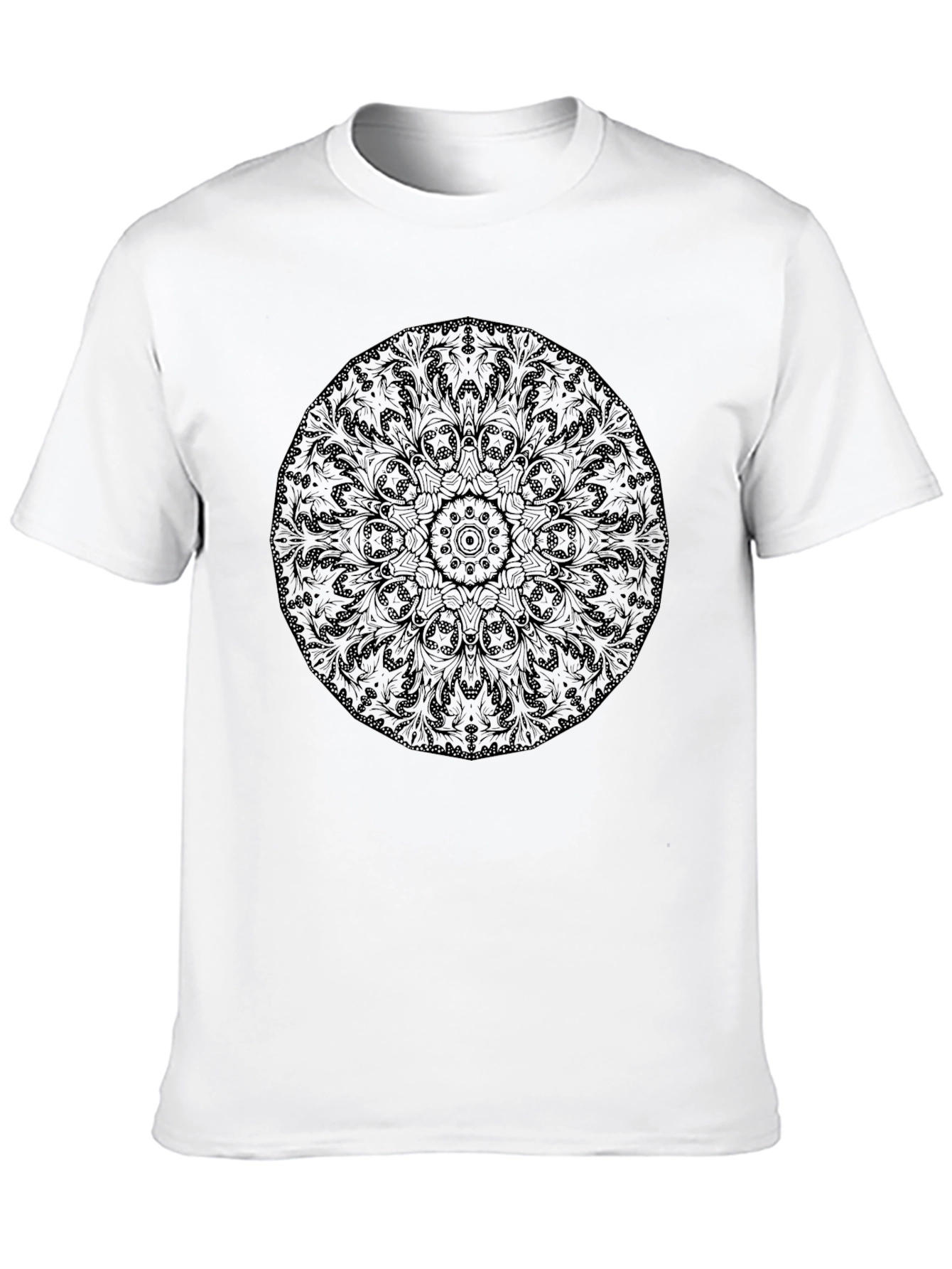 Black Mandala Graphic Tee - Mens