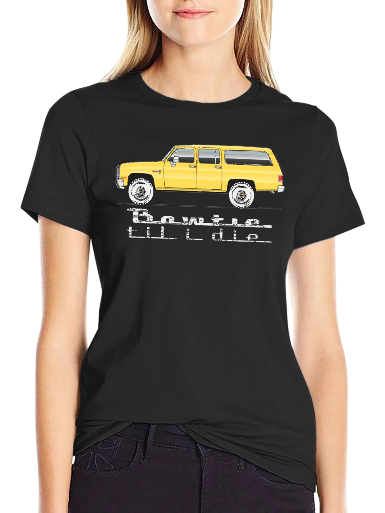 Bowtie Til I Die Black T-Shirt