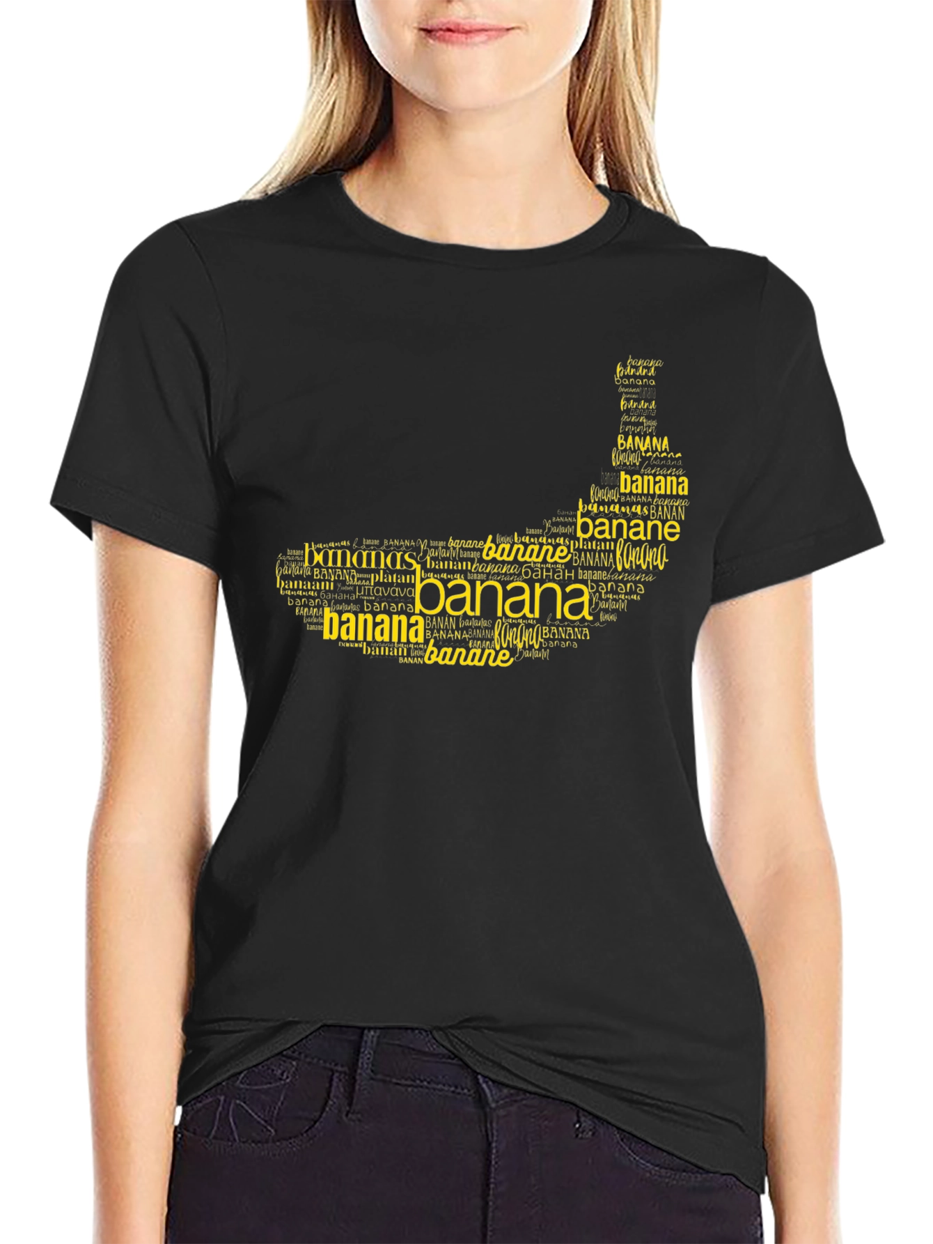 Banana Word Art T-Shirt