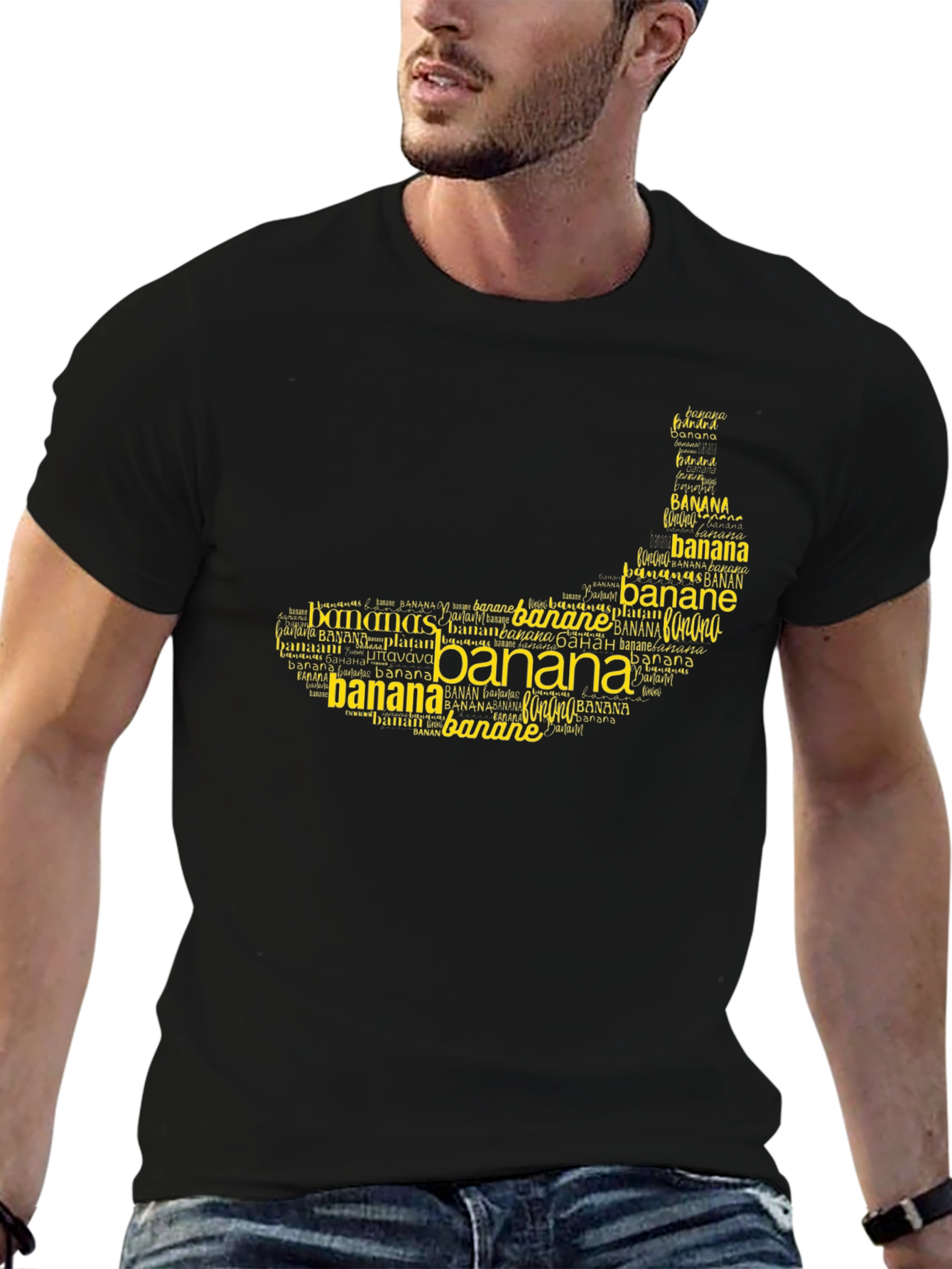 Banana Word Art T-Shirt