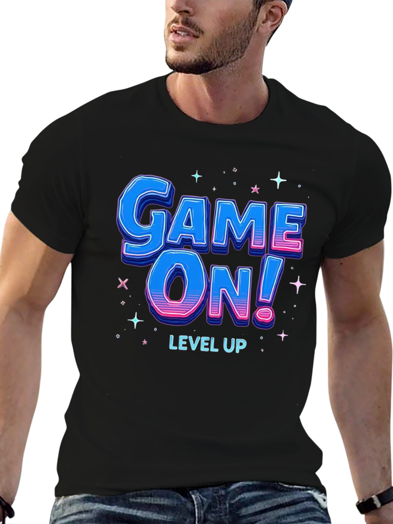 Game On! Level Up T-Shirt - Gamer Style